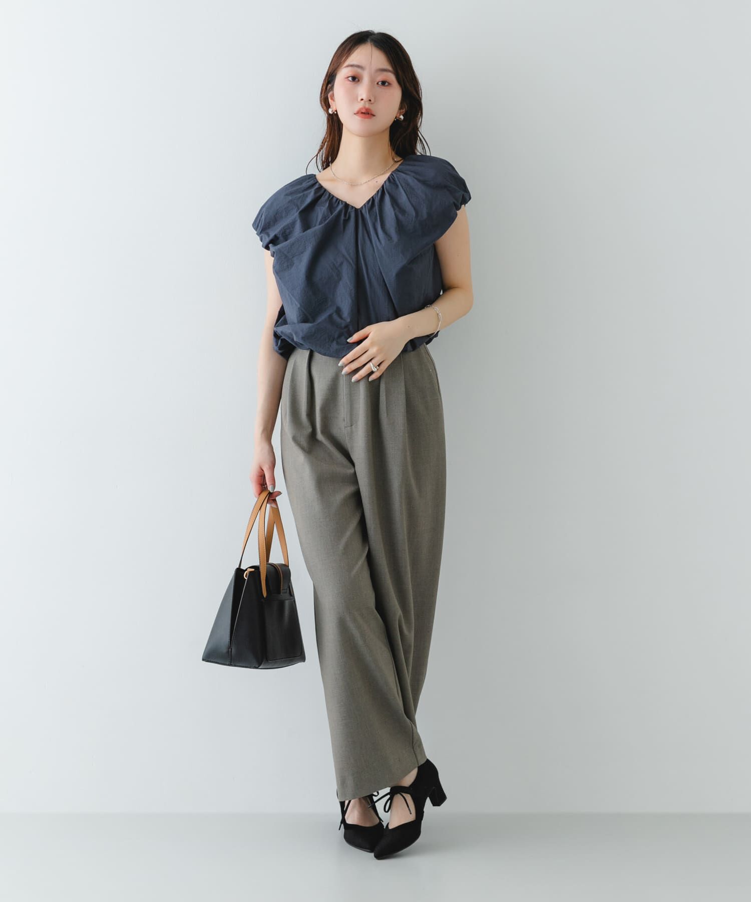 RODE SKO「『MADE IN JAPAN』チャンキーヒールリボンパンプス」|パンプス|