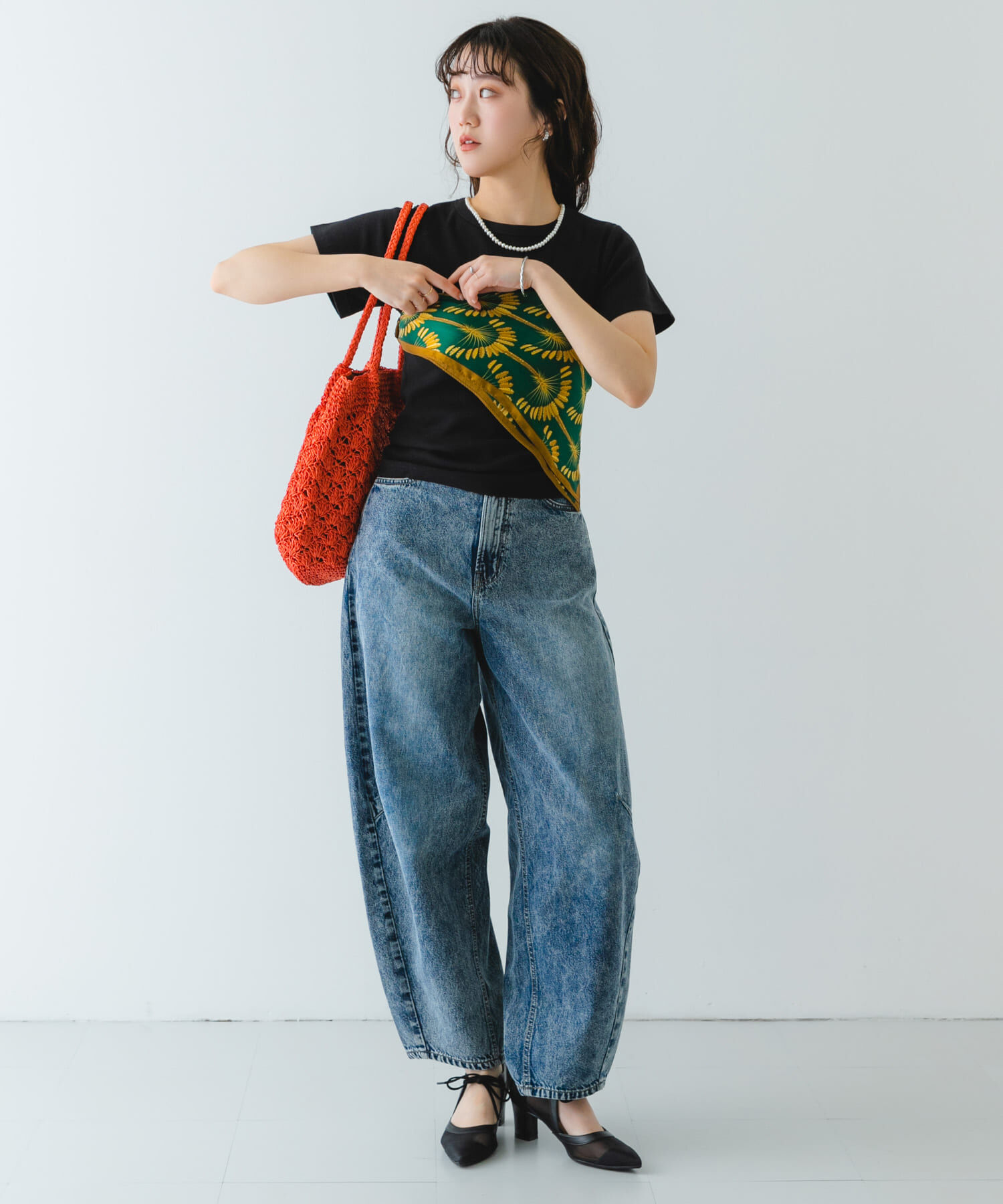 RODE SKO「『MADE IN JAPAN』チャンキーヒールリボンパンプス」|パンプス|