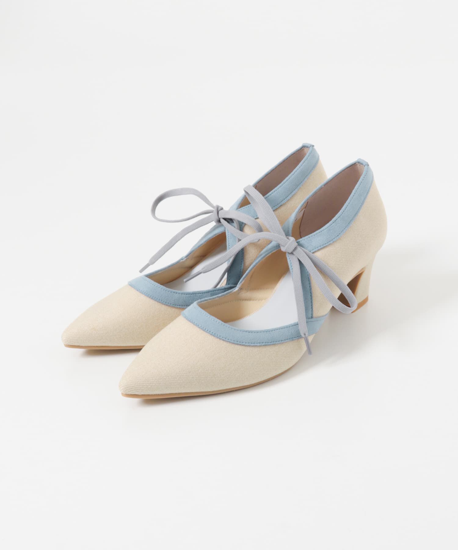 RODE SKO「『MADE IN JAPAN』チャンキーヒールリボンパンプス」|パンプス|