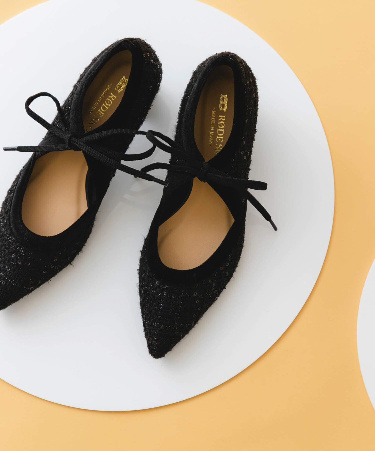 RODE SKO「『MADE IN JAPAN』チャンキーヒールリボンパンプス」|パンプス|