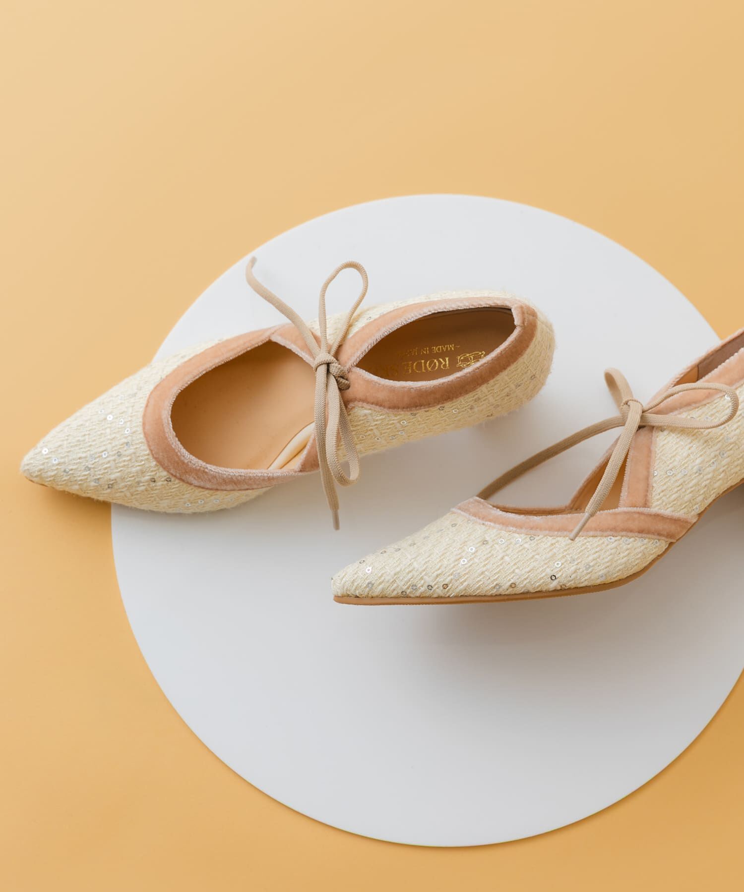 RODE SKO「『MADE IN JAPAN』チャンキーヒールリボンパンプス」|パンプス|