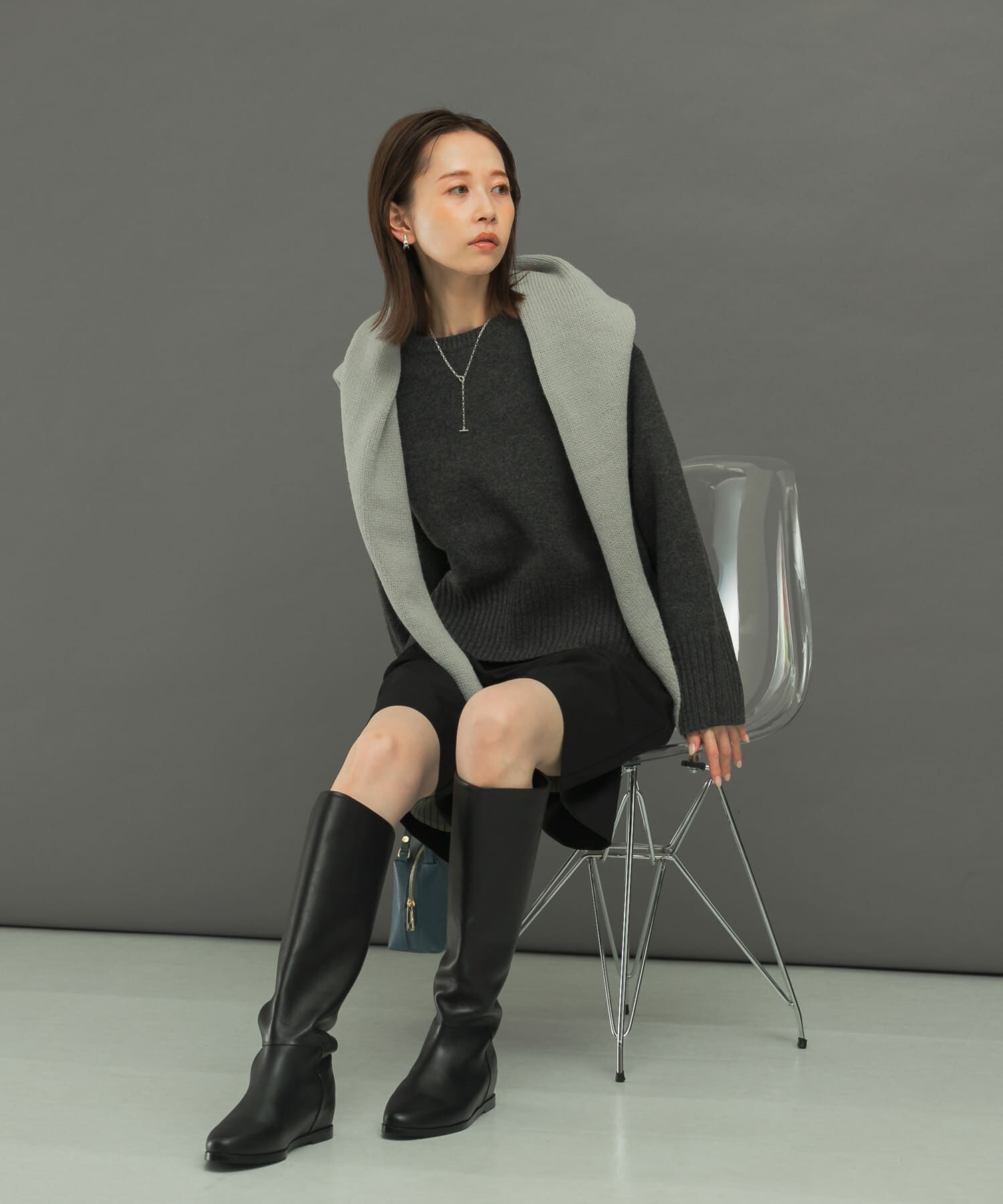 URBAN RESEARCH ROSSO「エクストラファインシームデザインニット」|ニット・セーター|