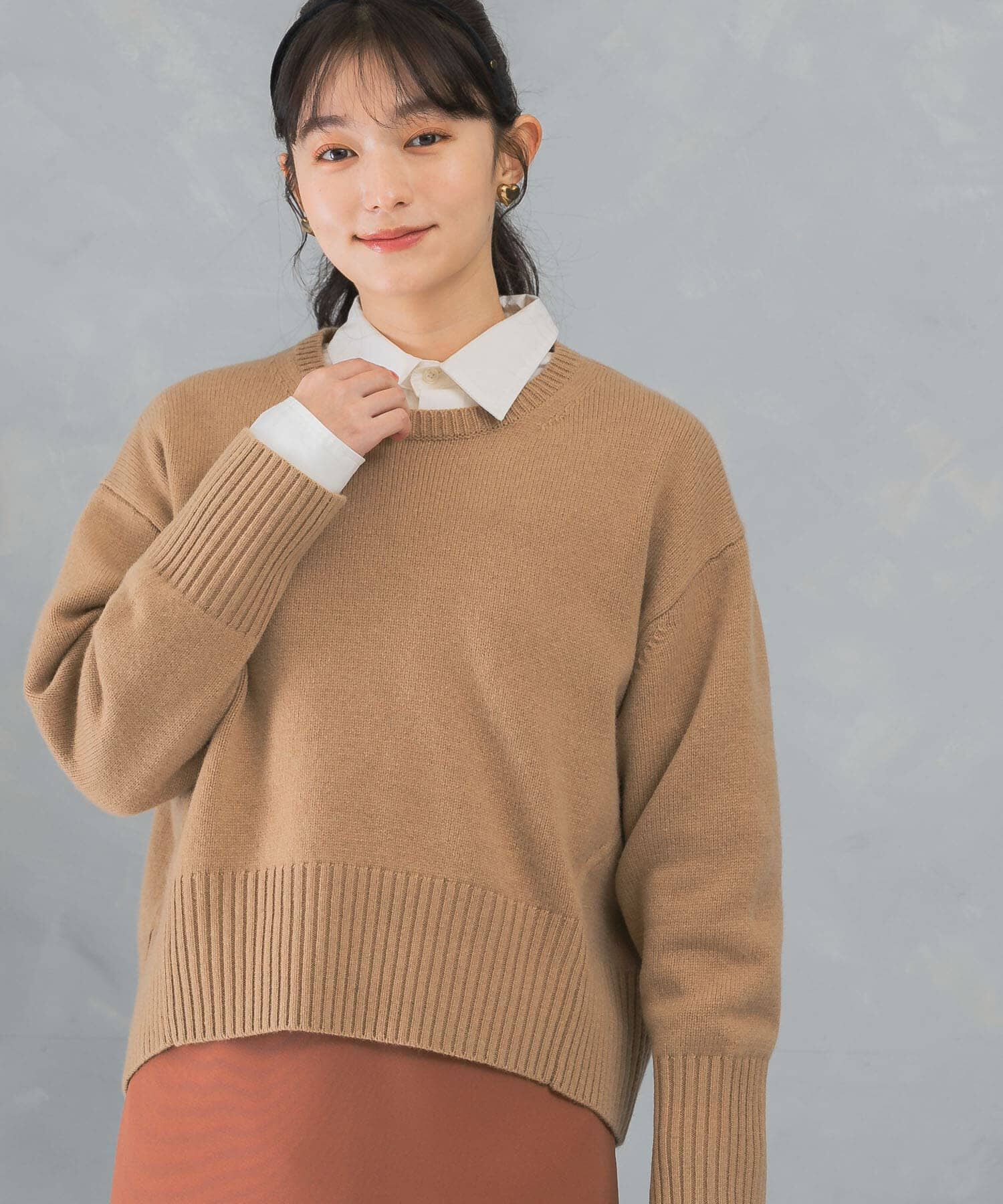 URBAN RESEARCH ROSSO「エクストラファインシームデザインニット」|ニット・セーター|