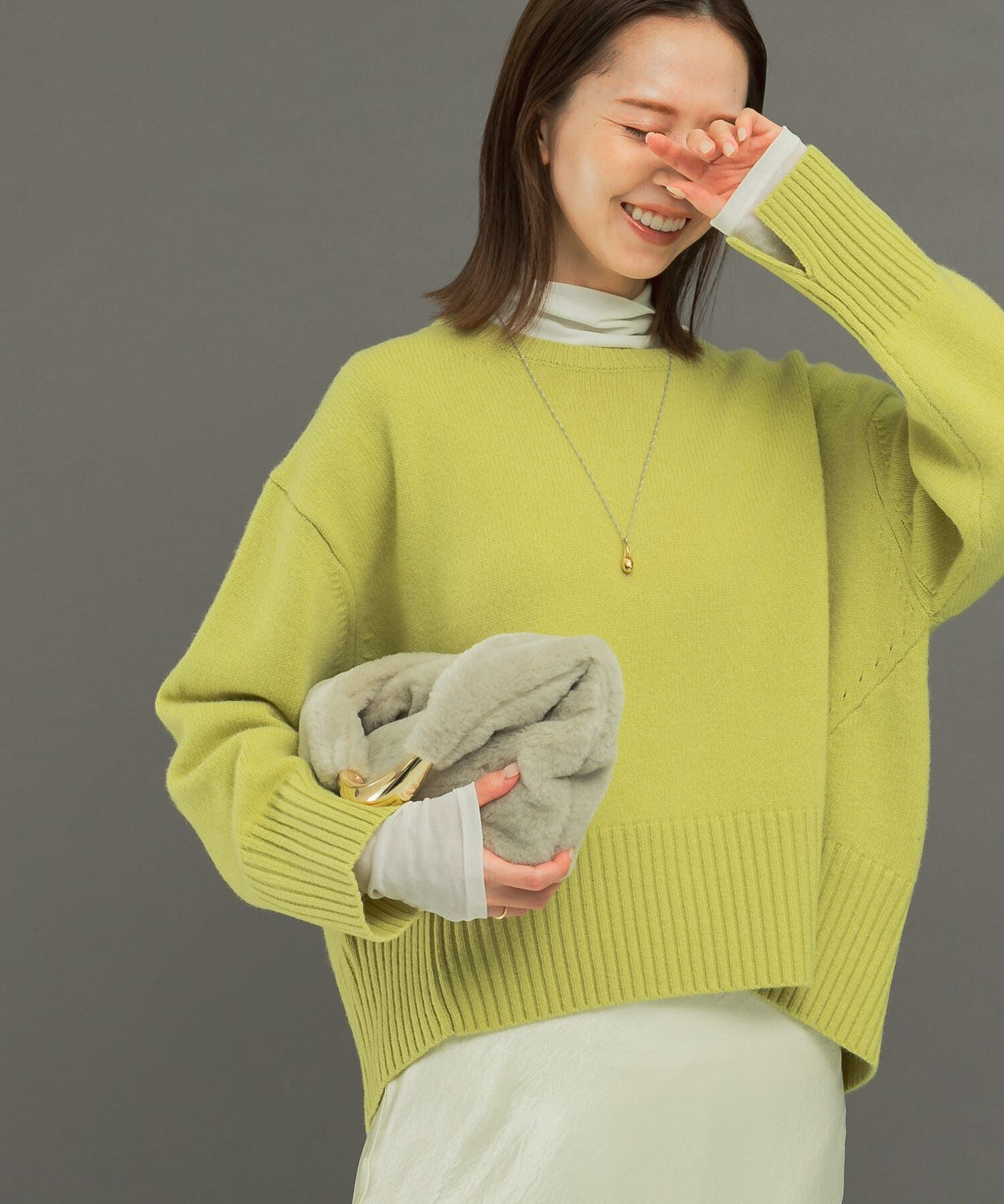 URBAN RESEARCH ROSSO「エクストラファインシームデザインニット」|ニット・セーター|