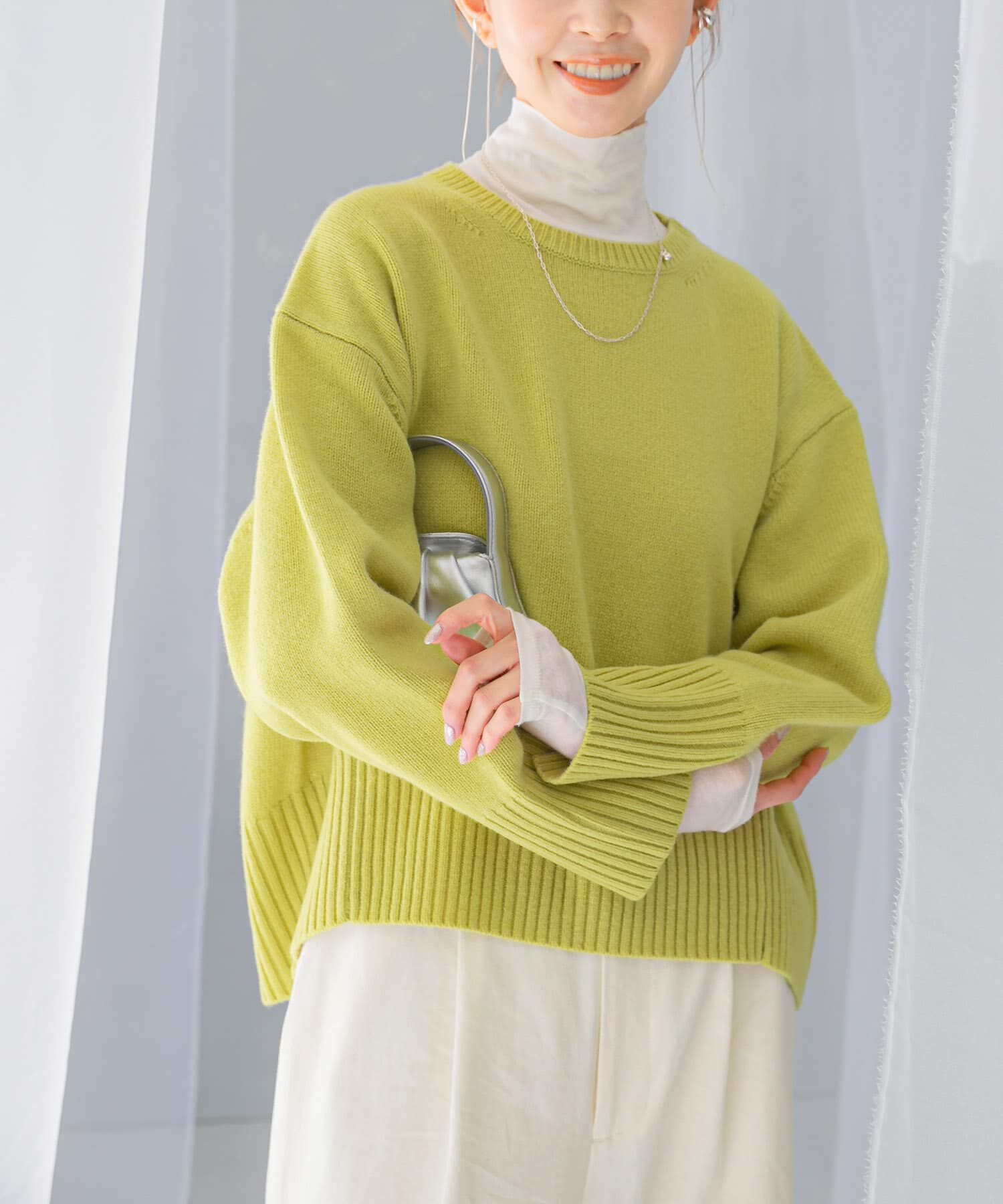 URBAN RESEARCH ROSSO「エクストラファインシームデザインニット」|ニット・セーター|