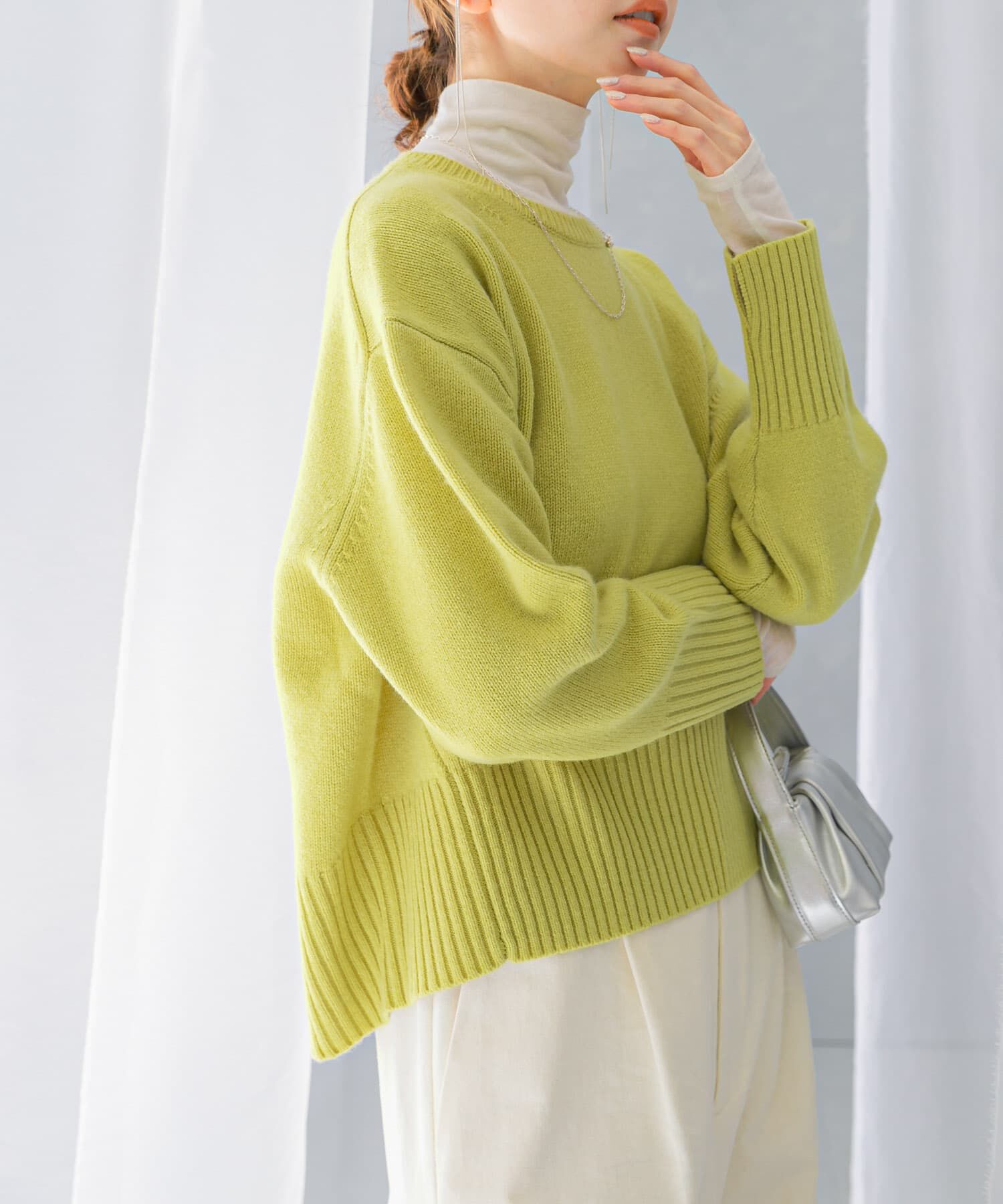 URBAN RESEARCH ROSSO「エクストラファインシームデザインニット」|ニット・セーター|