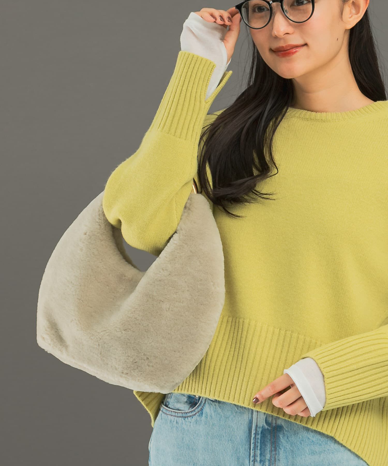 URBAN RESEARCH ROSSO「エクストラファインシームデザインニット」|ニット・セーター|