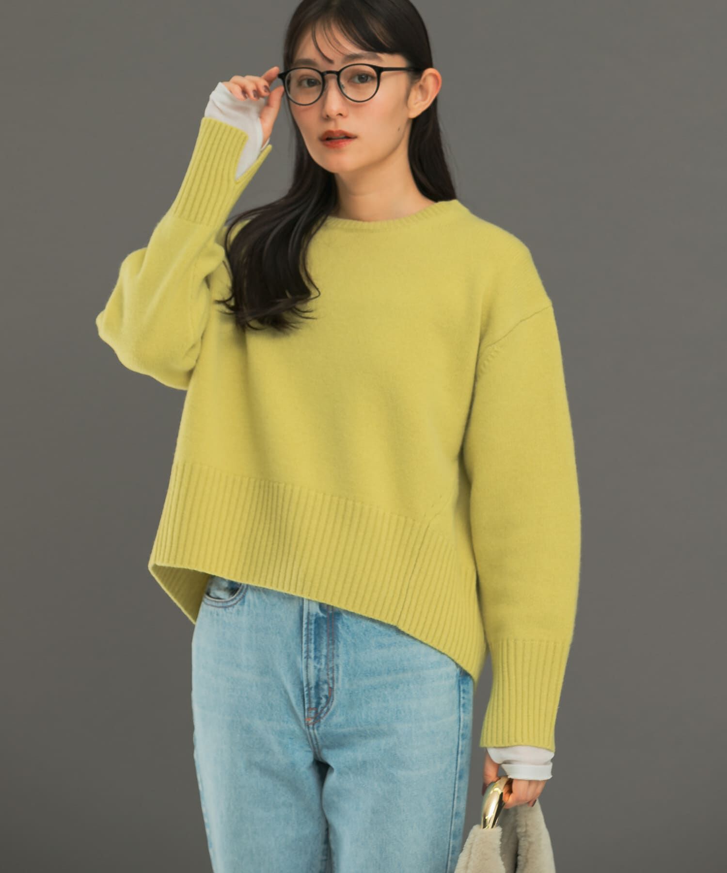 URBAN RESEARCH ROSSO「エクストラファインシームデザインニット」|ニット・セーター|