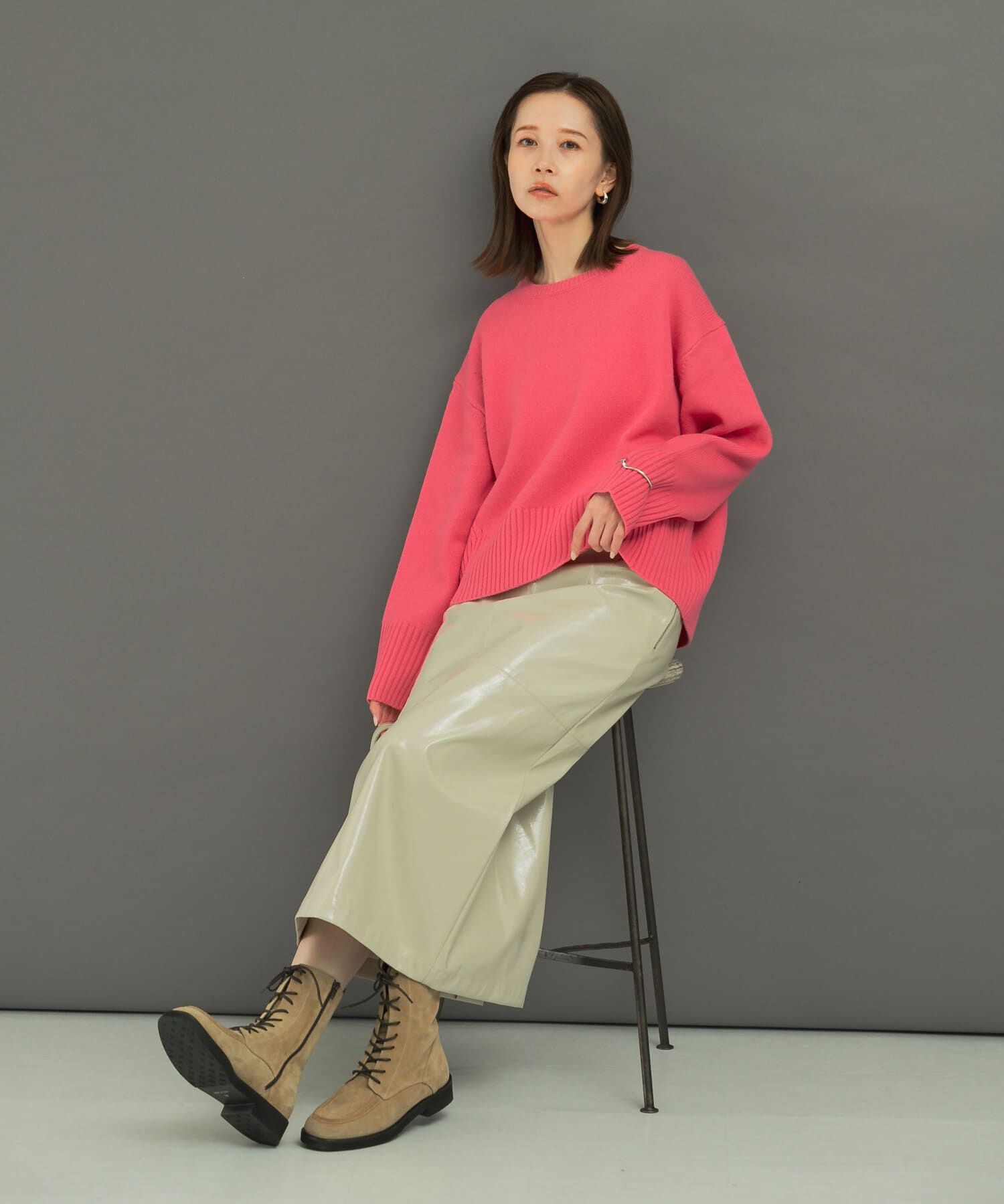 URBAN RESEARCH ROSSO「エクストラファインシームデザインニット」|ニット・セーター|