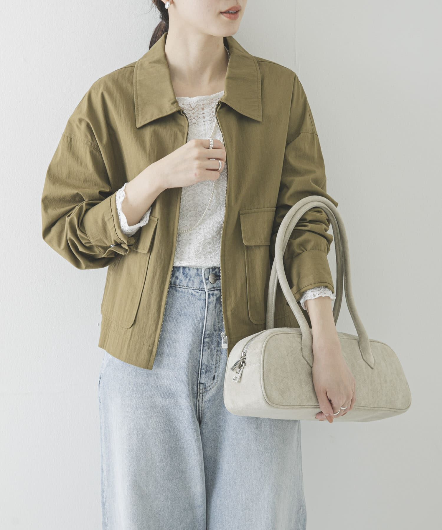 URBAN RESEARCH「コットンナイロンジップブルゾン」|ブルゾン・スタジャン|