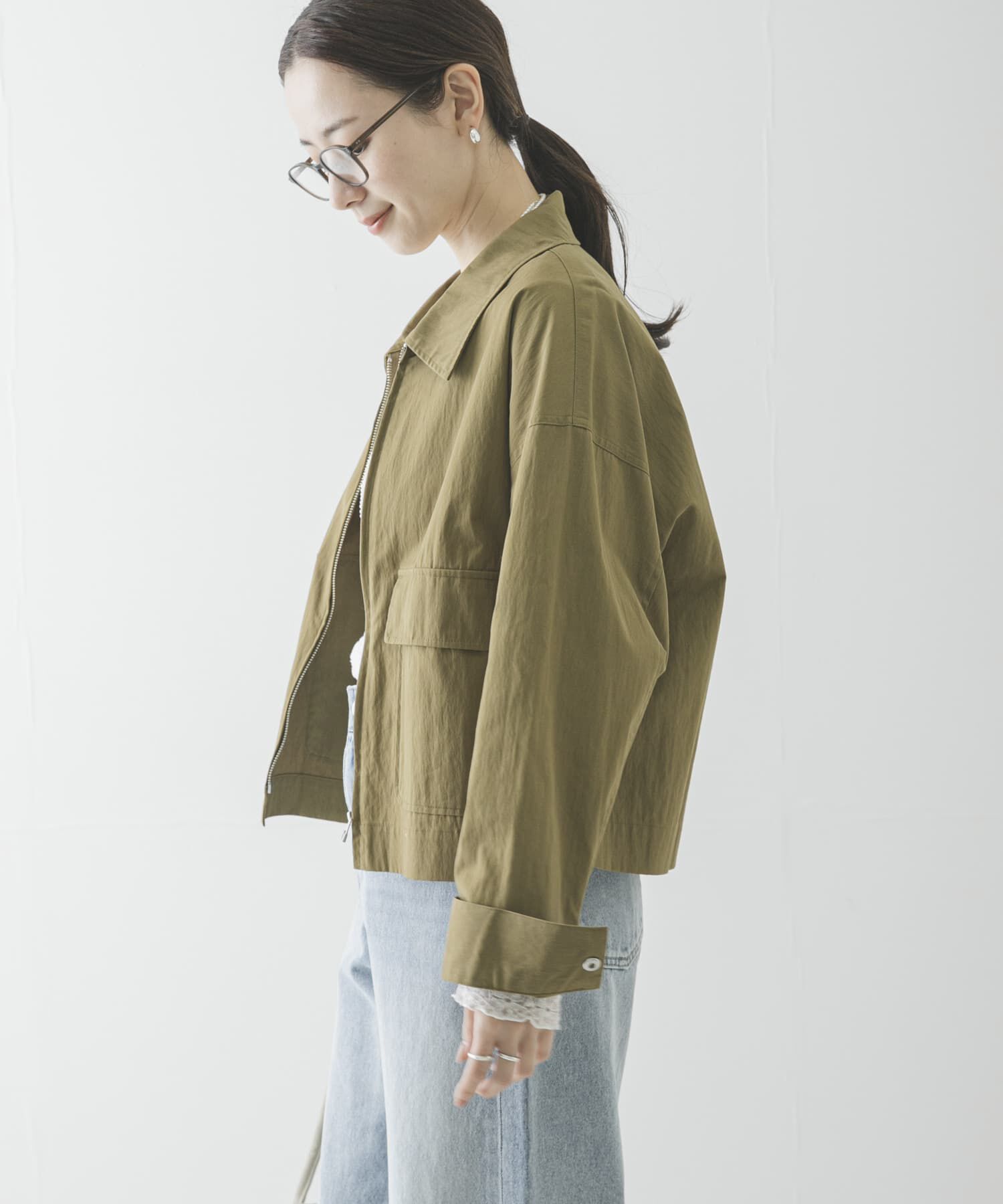 URBAN RESEARCH「コットンナイロンジップブルゾン」|ブルゾン・スタジャン|