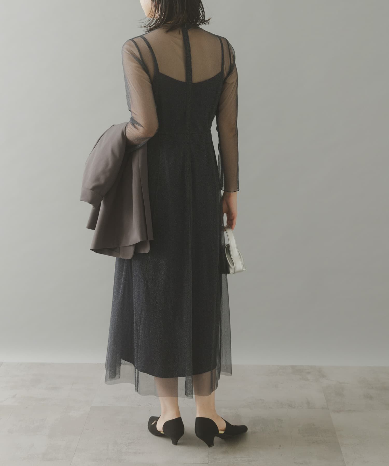 URBAN RESEARCH ROSSO「kaene　ラメチュールメローワンピース」|ワンピース|