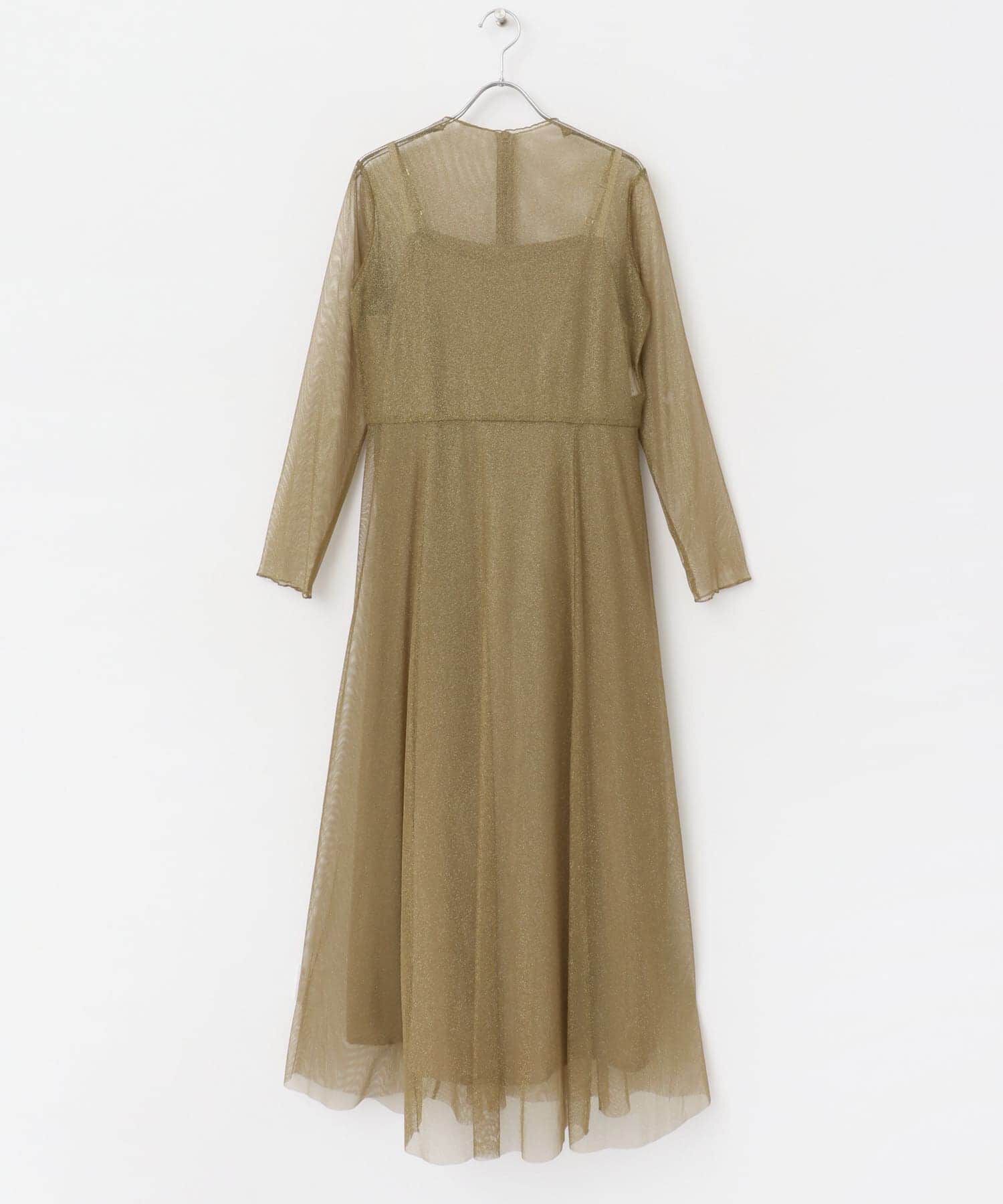 URBAN RESEARCH ROSSO「kaene　ラメチュールメローワンピース」|ワンピース|