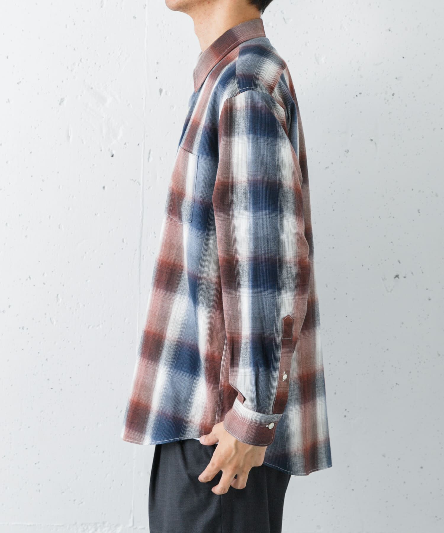 URBAN RESEARCH「『別注』OUTDOOR EXCHANGE&times;URBAN RESEARCH　シャギーチェックシャツ」|シャツ・ブラウス|