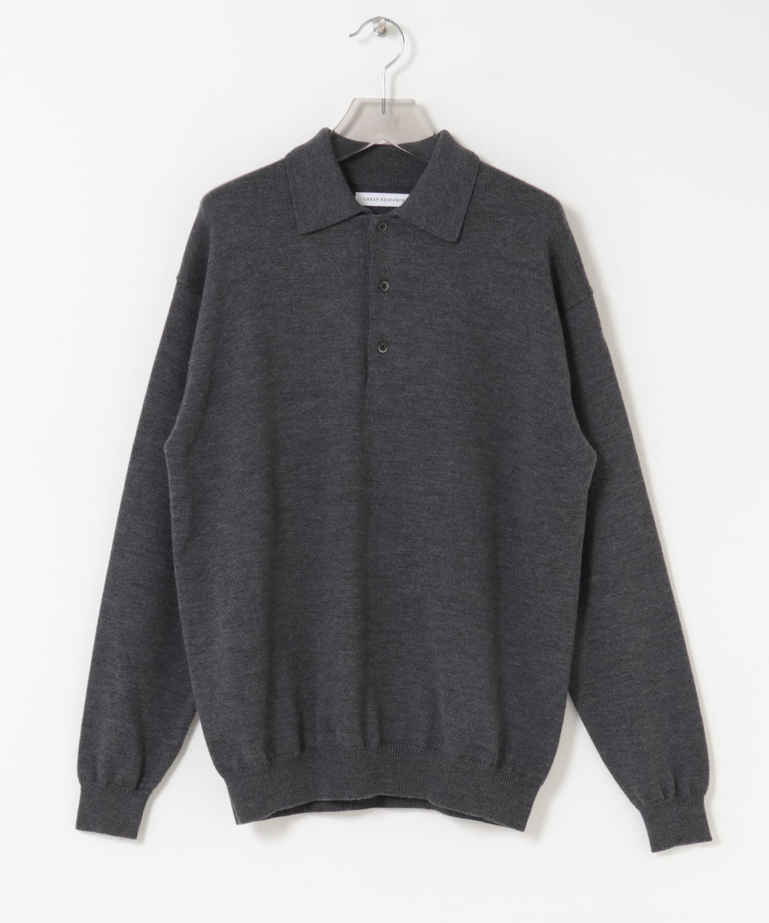 URBAN RESEARCH「CASH FEEL W/MID ニットポロ」|ニット・セーター|