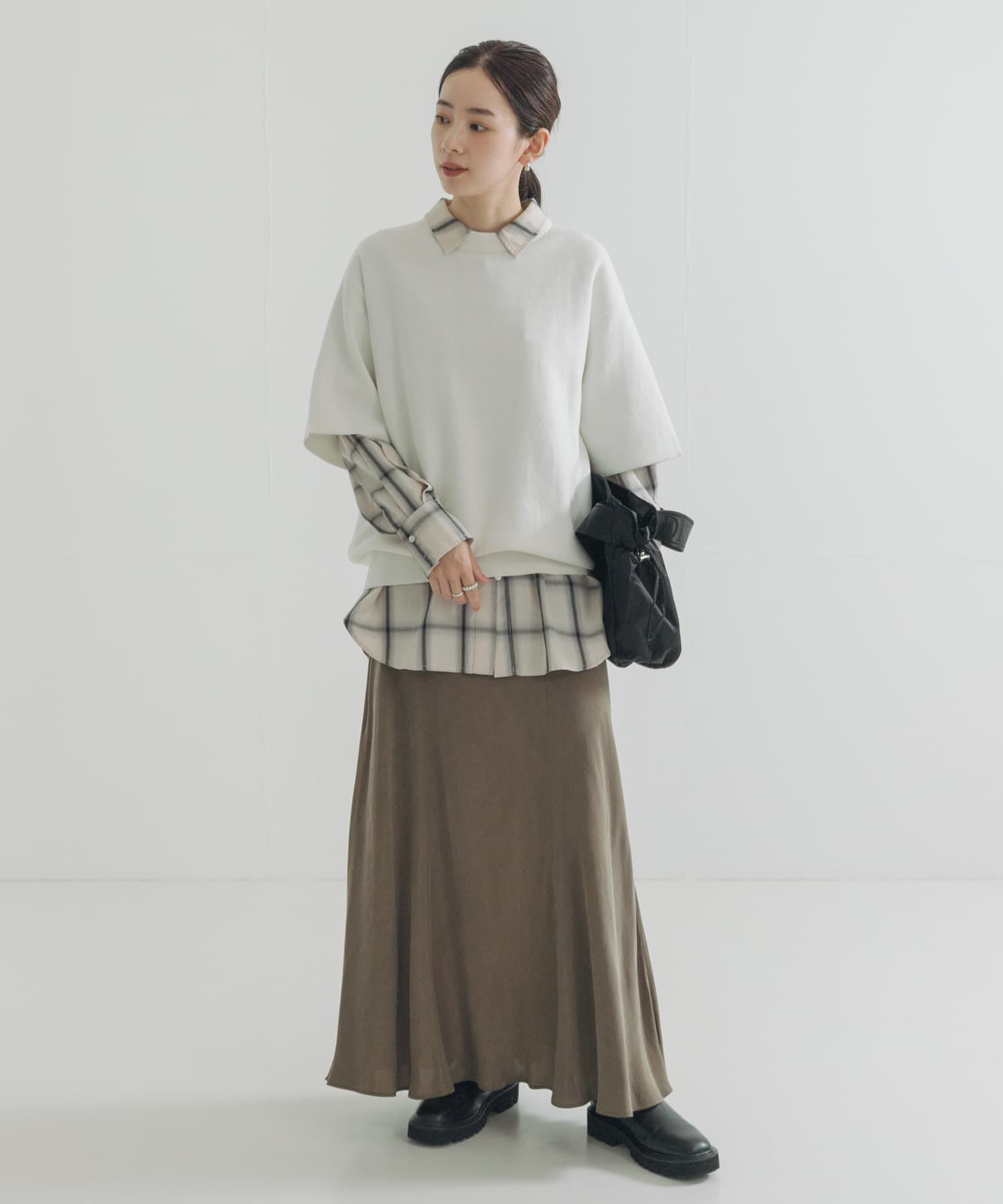 URBAN RESEARCH「コットンカシミヤハーフスリーブニット」|ニット・セーター|