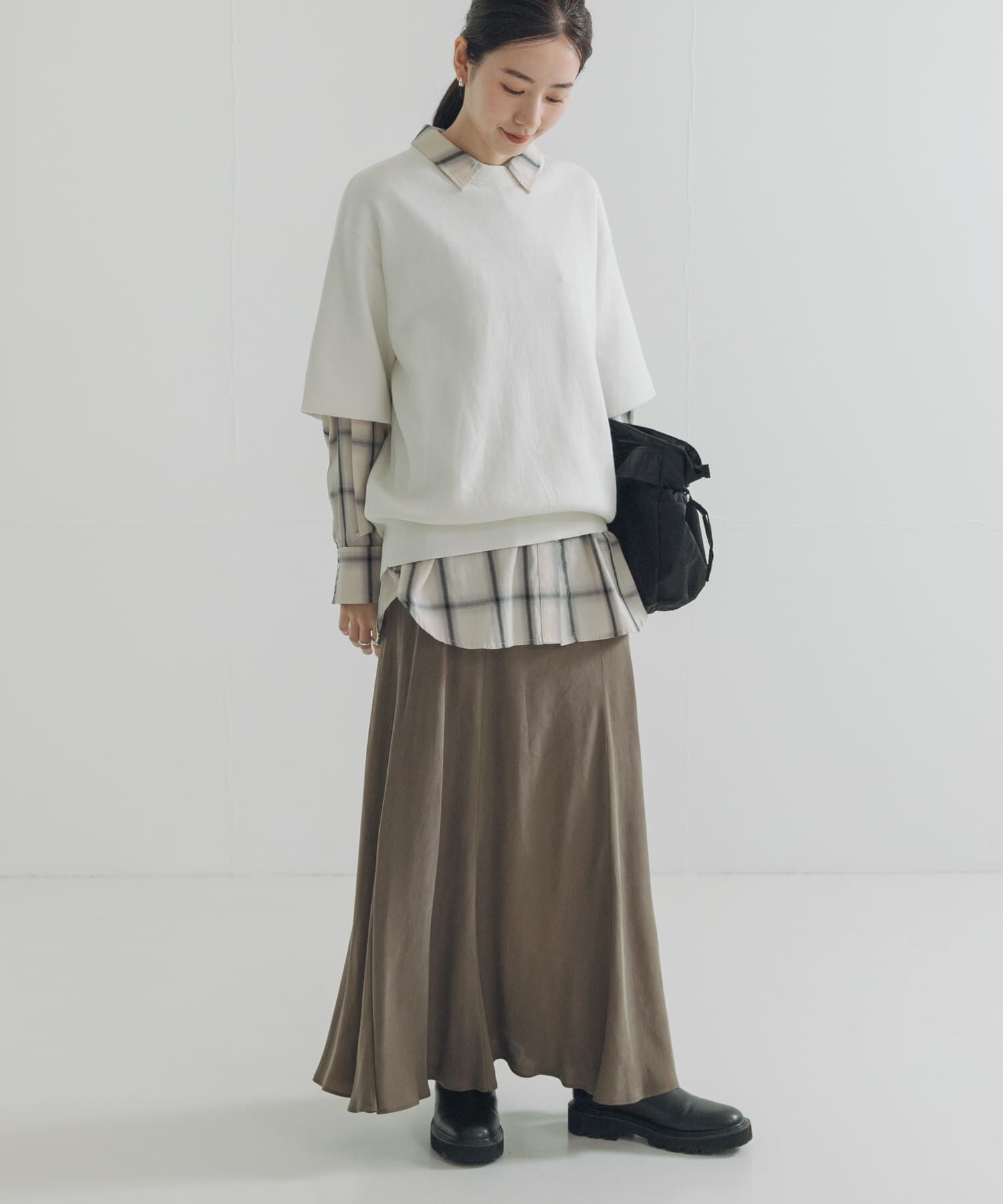 URBAN RESEARCH「コットンカシミヤハーフスリーブニット」|ニット・セーター|