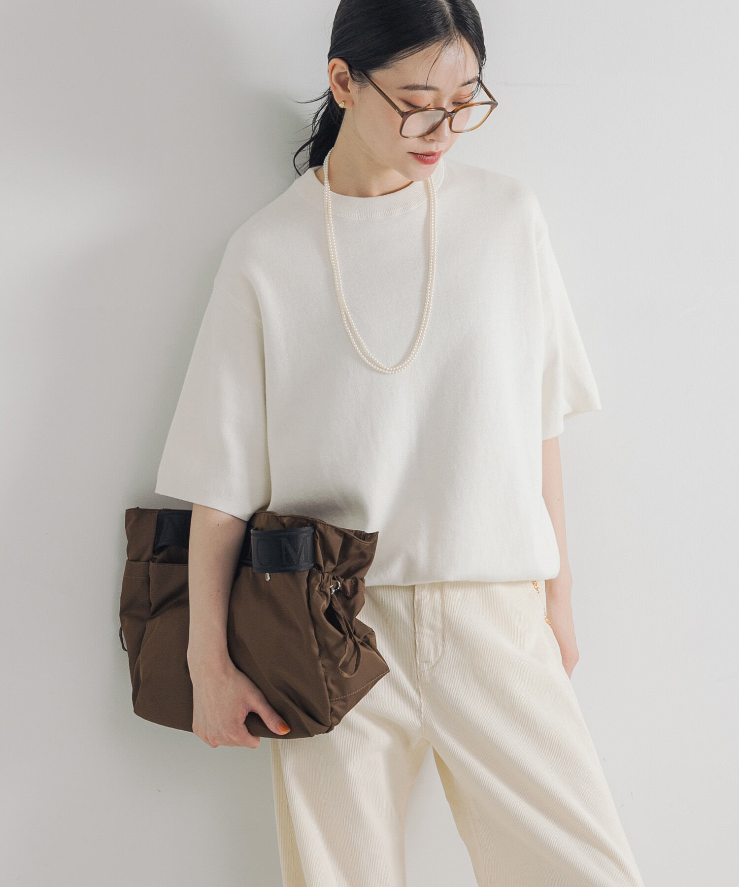 URBAN RESEARCH「コットンカシミヤハーフスリーブニット」|ニット・セーター|