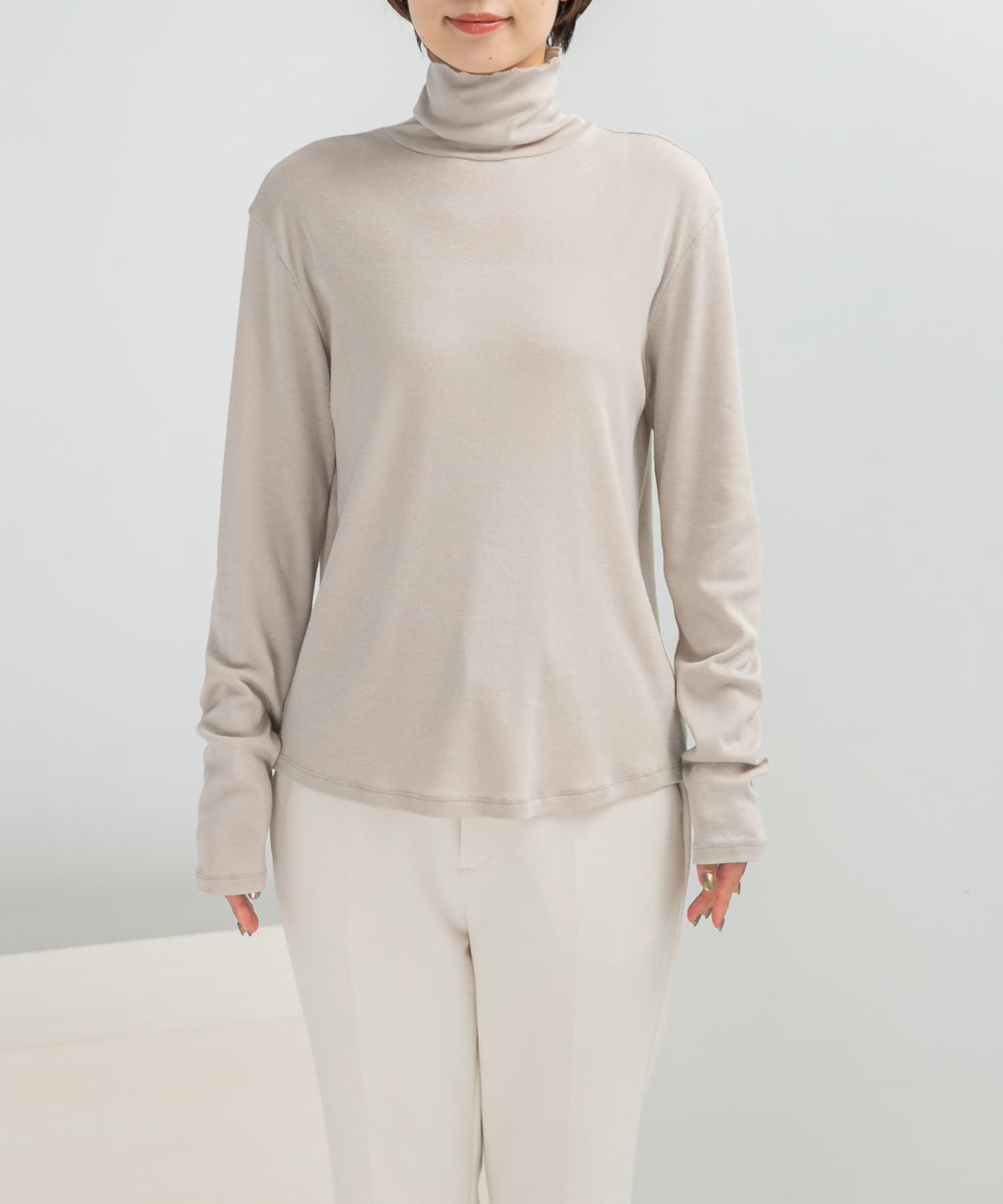 URBAN RESEARCH ROSSO「コットンカシミヤハイネックカットソー」|Tシャツ・カットソー|