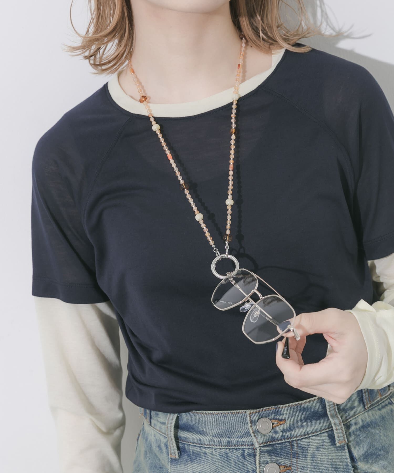 SMELLY「マルチビーズメガネホルダー」|メガネ|