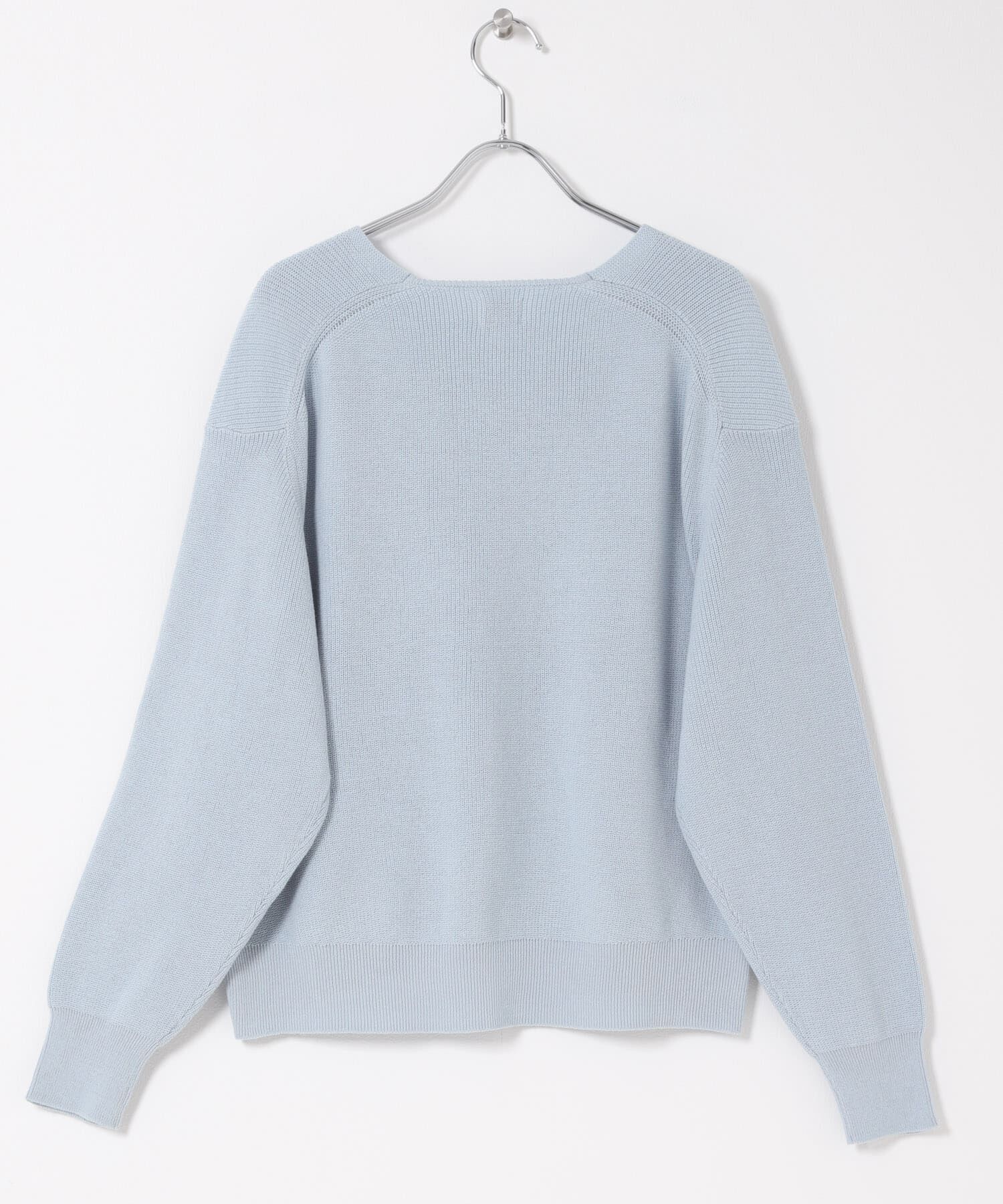 URBAN RESEARCH DOORS「コットン畦Vネックニット」|ニット・セーター|