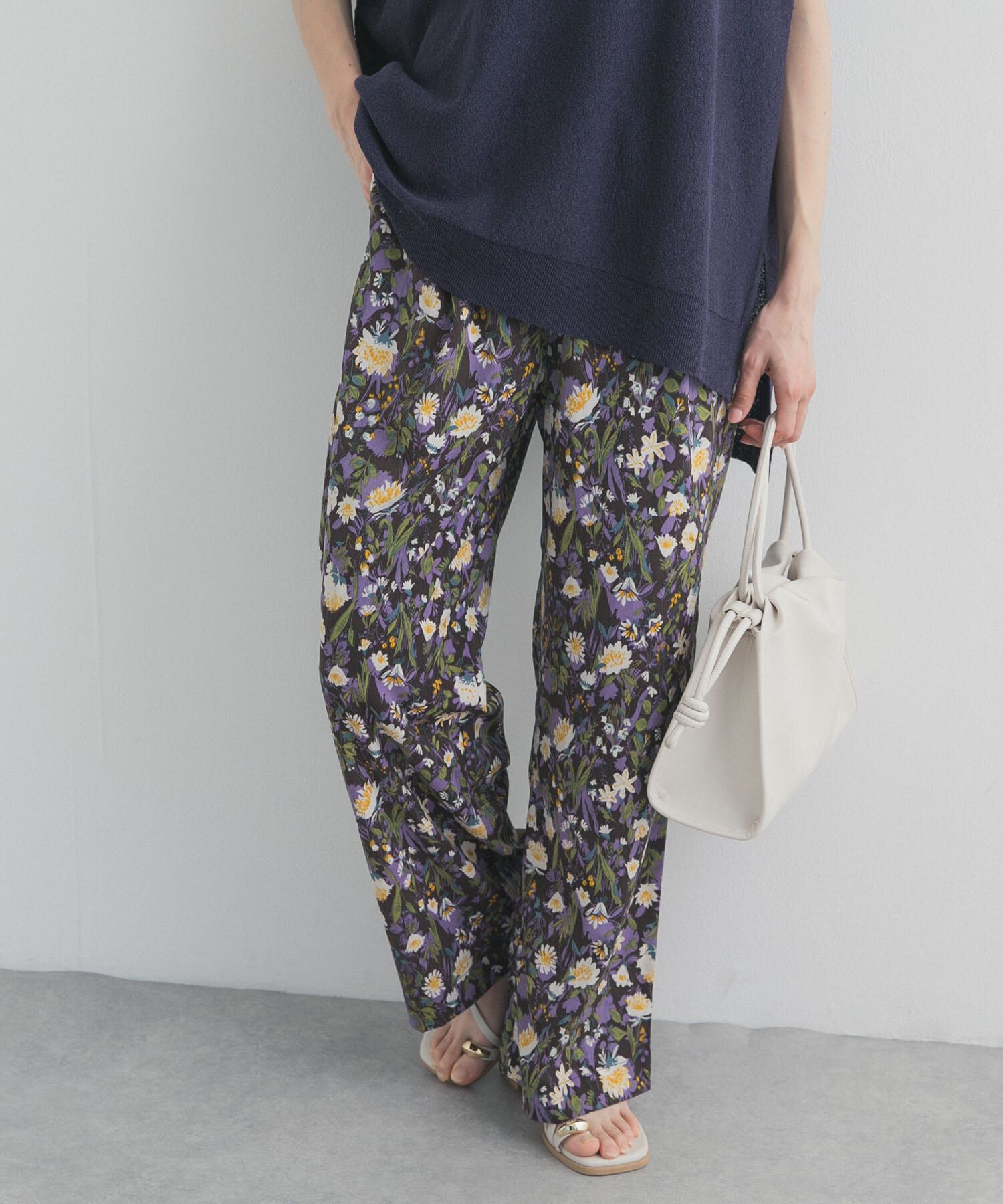 URBAN RESEARCH DOORS「『WEB/一部店舗限定カラー』フラワープリントイージーパンツ」|その他|