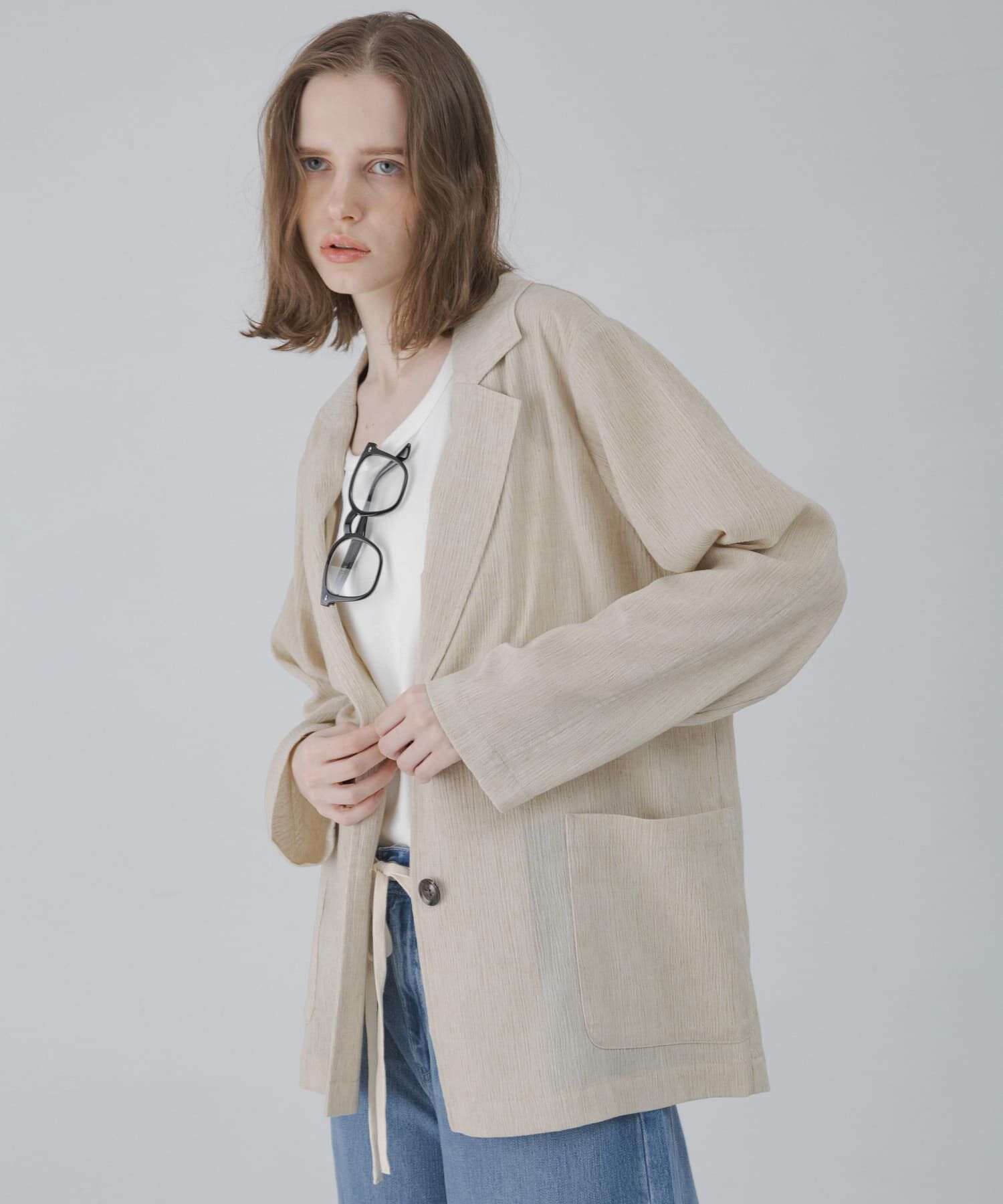 Sonny Label 「リネン混ライトシアージャケット」|その他|