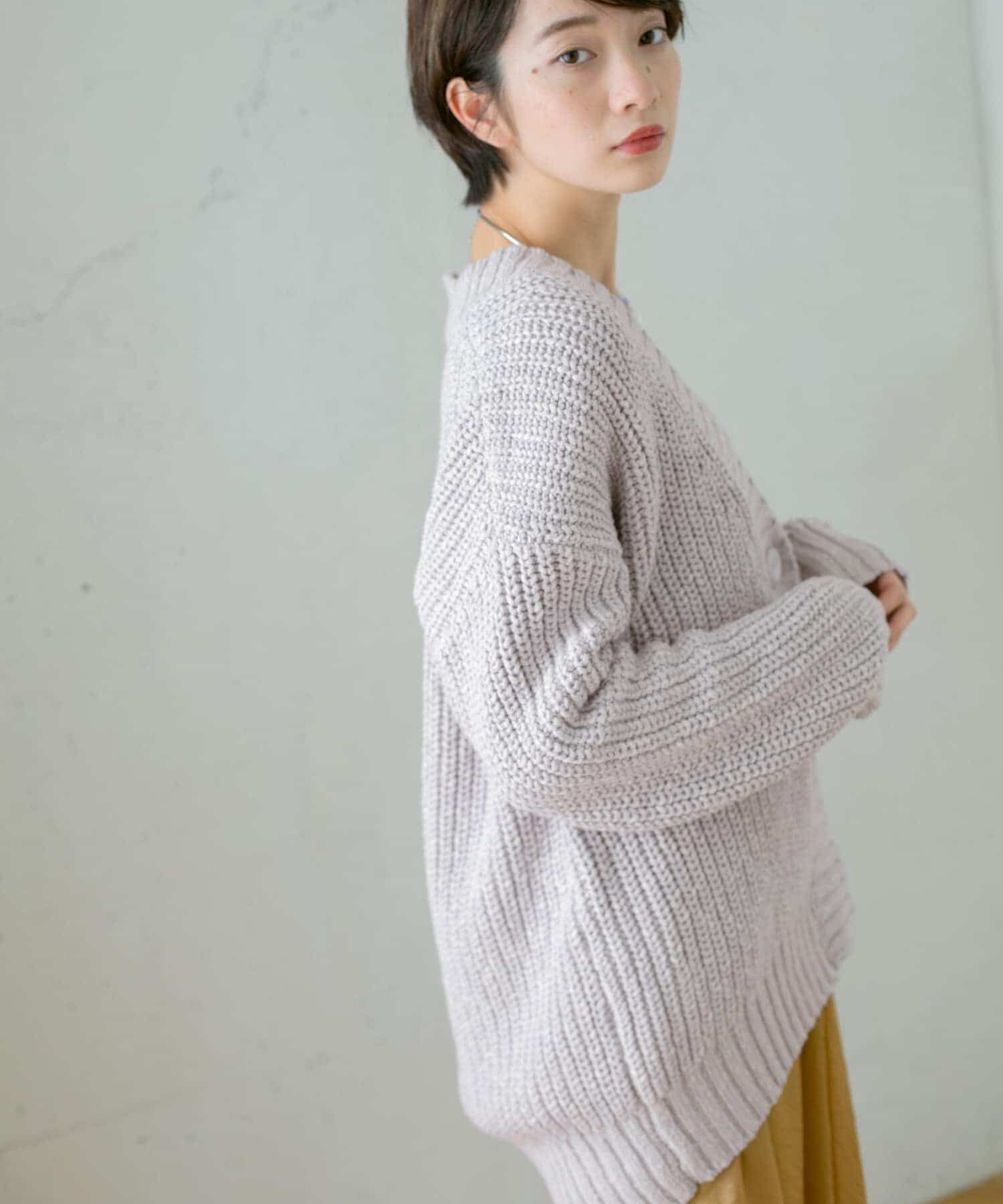  「ショルダースリットBIGカーディガン」|カーディガン|