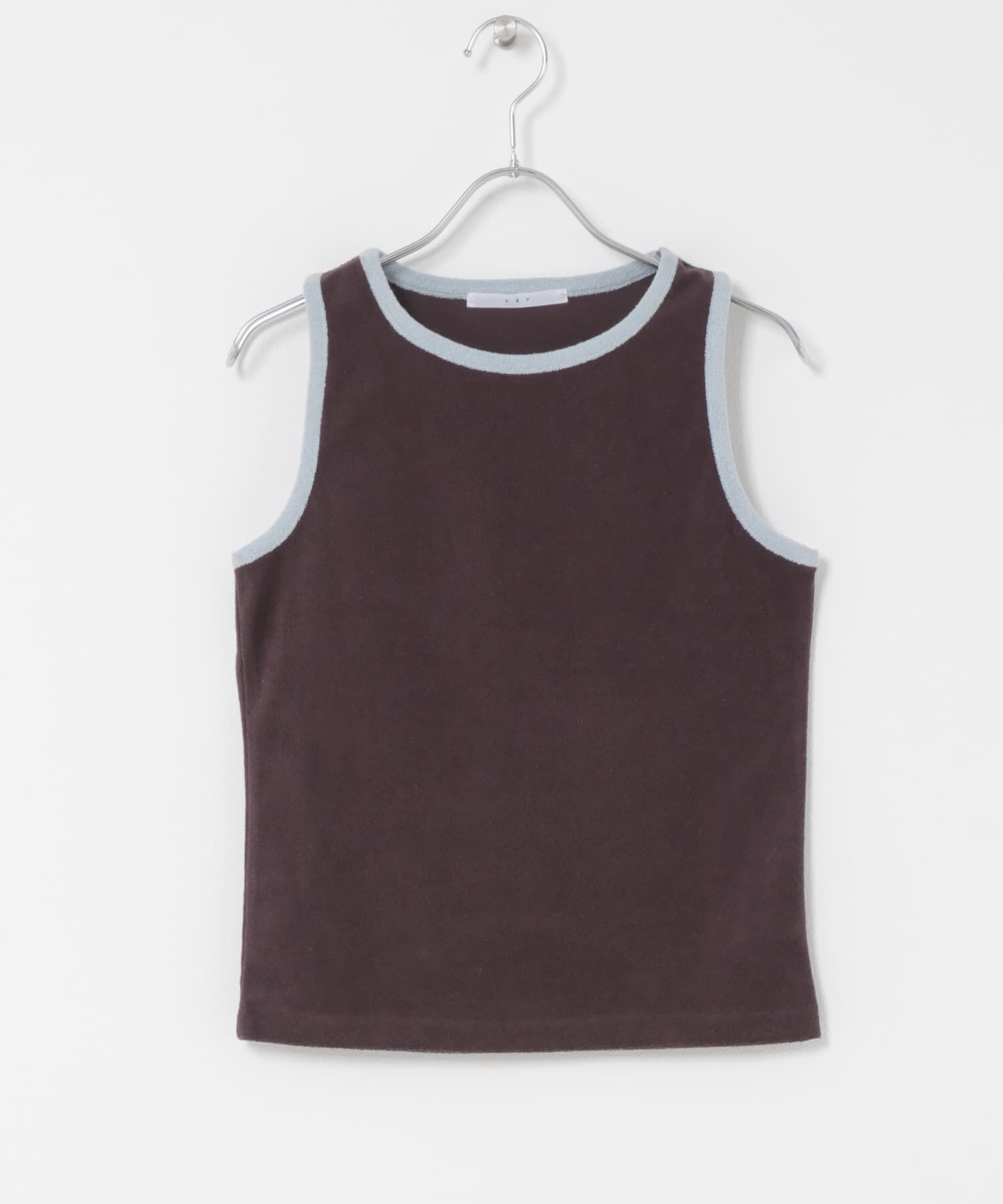  「バイカラーパイルタンク」|タンクトップ|