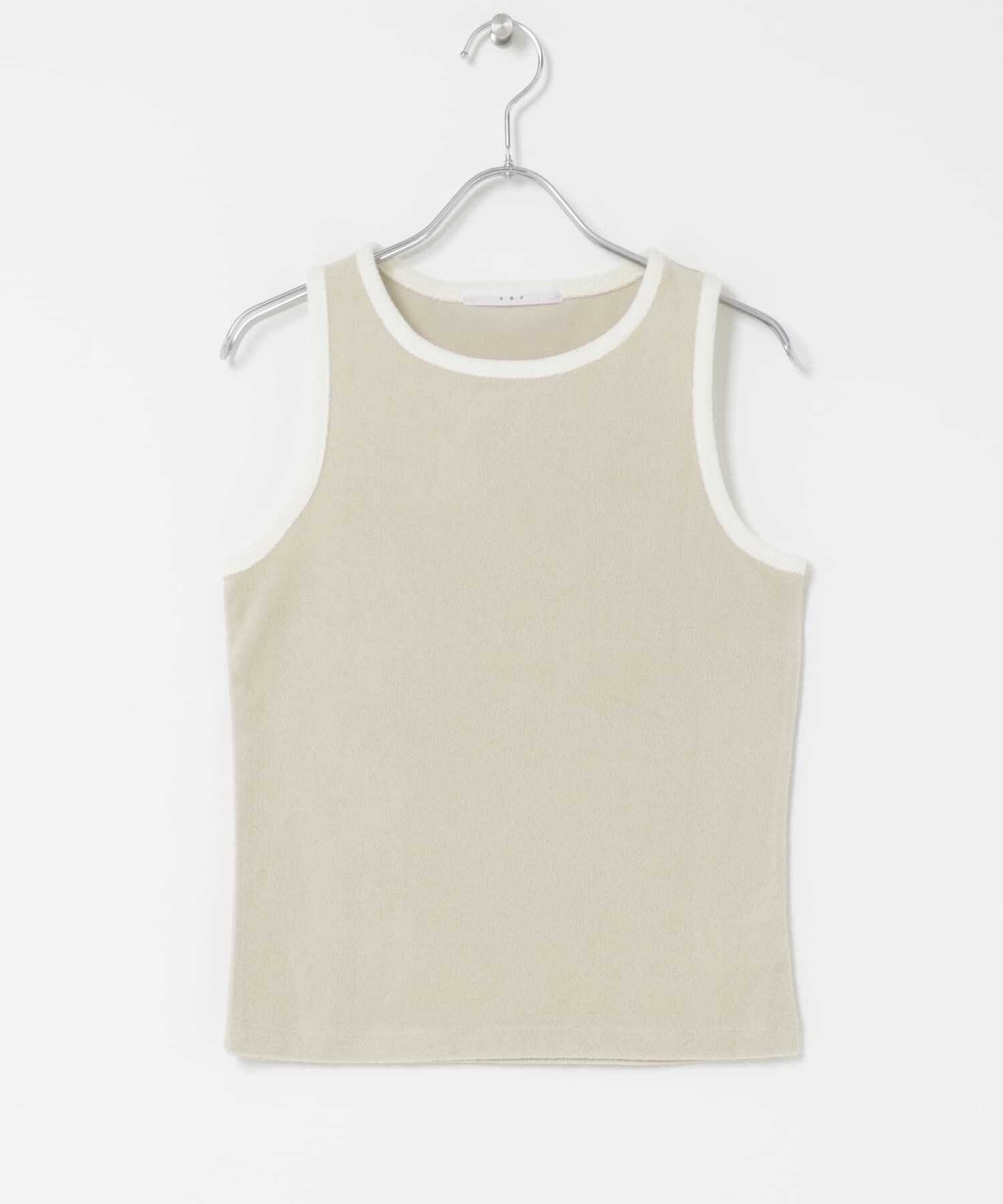  「バイカラーパイルタンク」|タンクトップ|