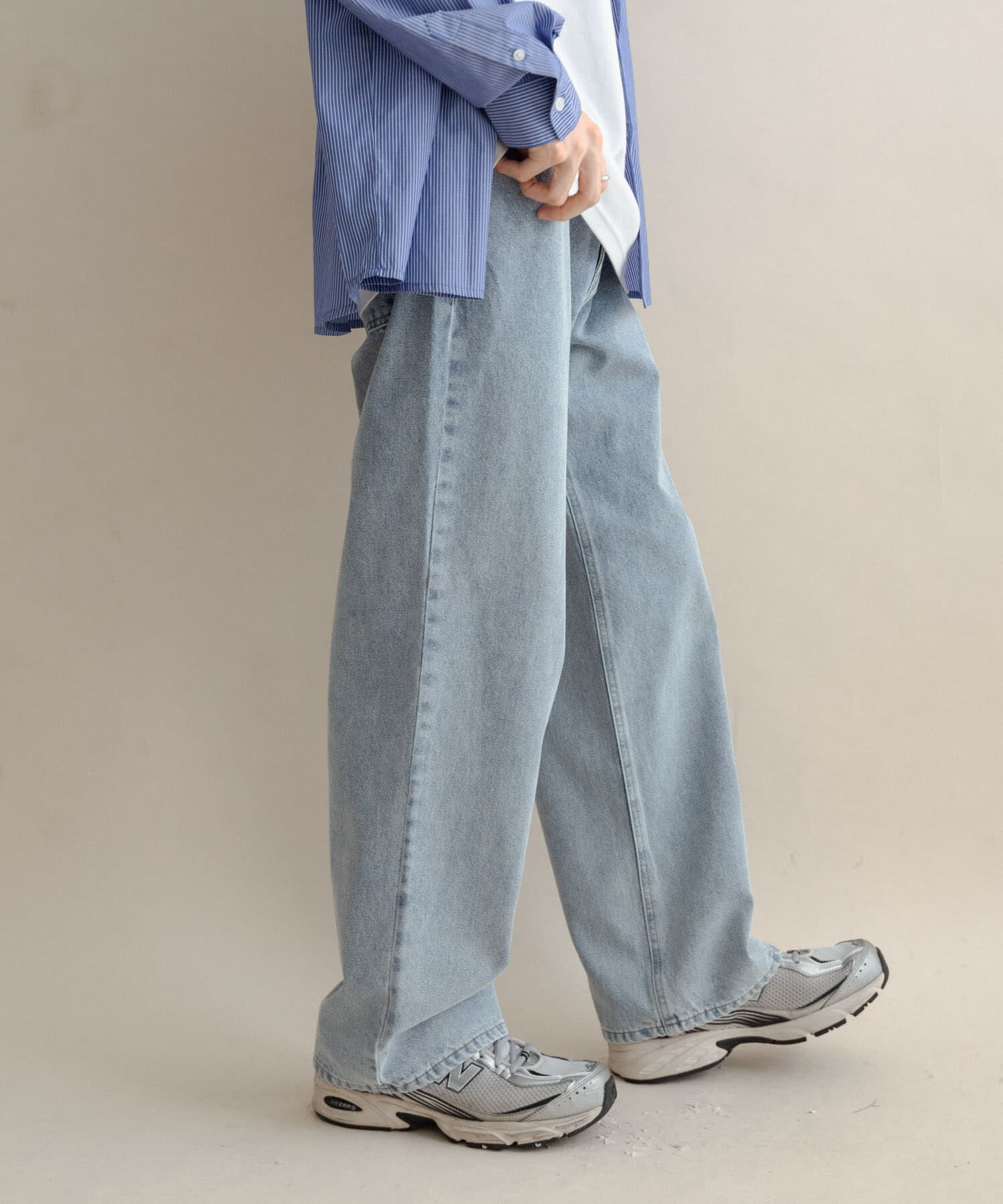 SENSE OF PLACE by URBAN RESEARCH「ストレートデニムパンツ」|デニム|ライトインディゴブル