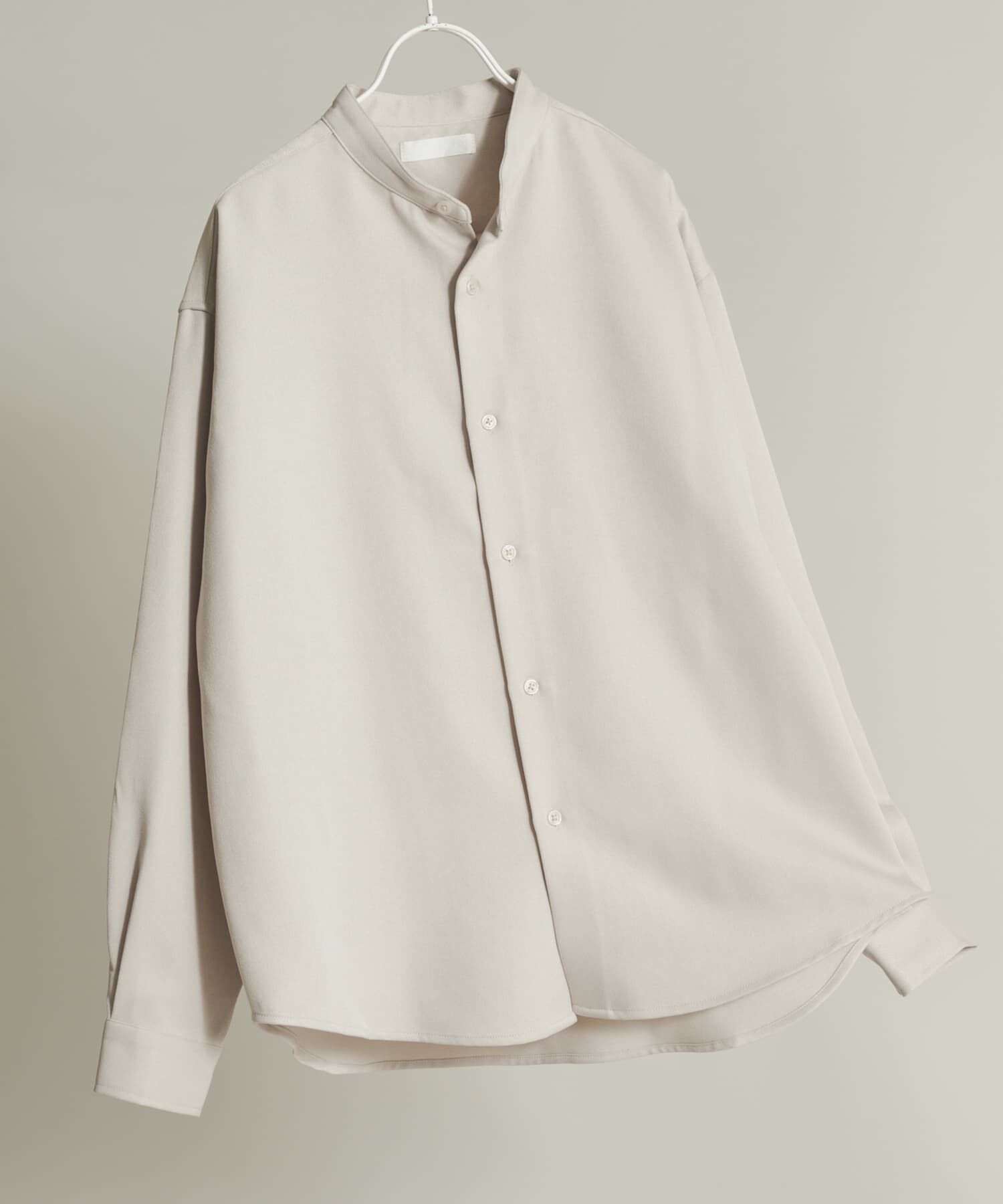 SENSE OF PLACE by URBAN RESEARCH「ウールライクバンドカラールーズシャツ」|シャツ・ブラウス|