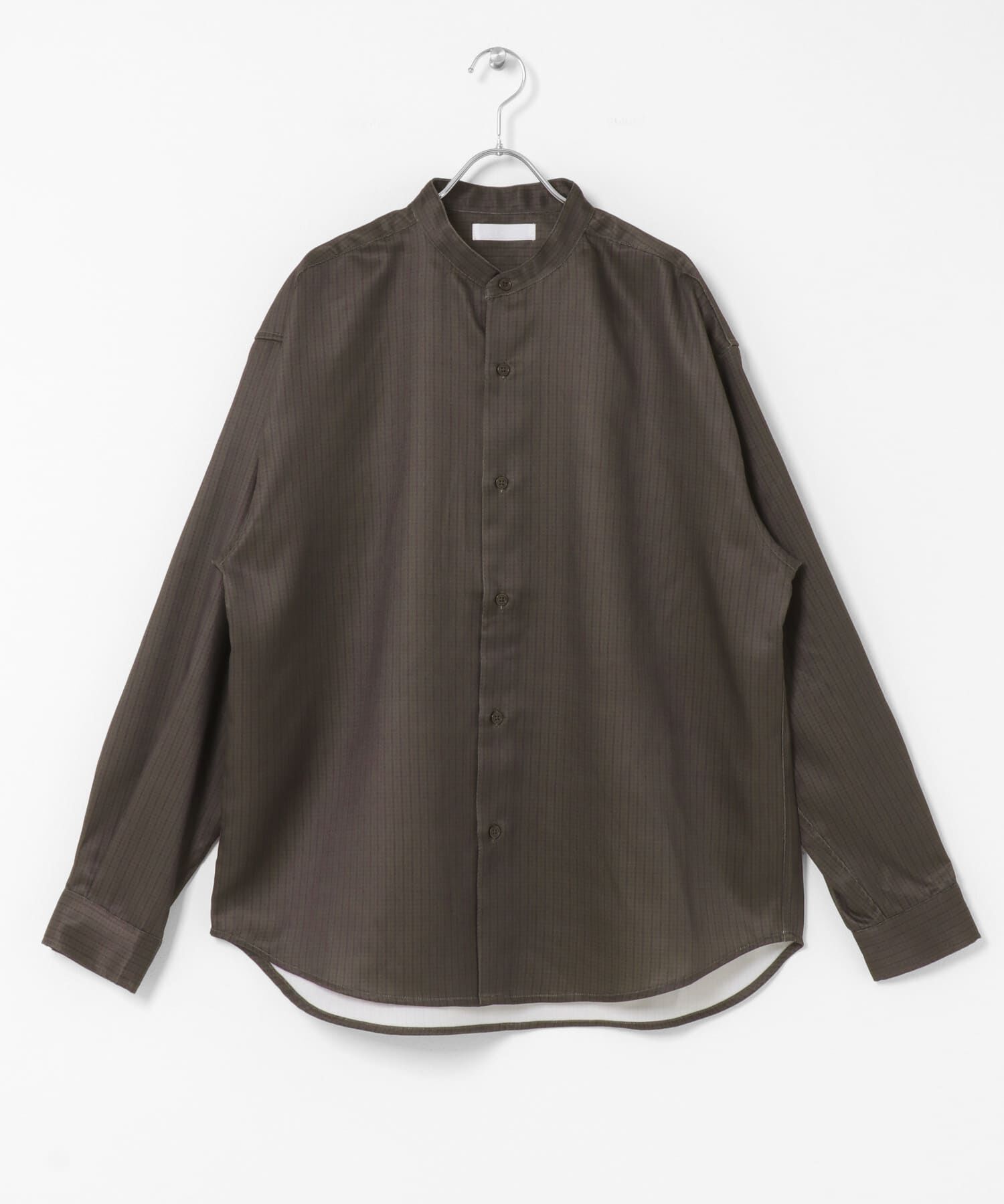 SENSE OF PLACE by URBAN RESEARCH「ウールライクバンドカラールーズシャツ」|シャツ・ブラウス|