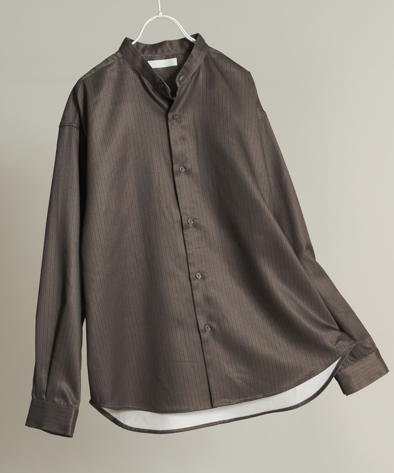 SENSE OF PLACE by URBAN RESEARCH「ウールライクバンドカラールーズシャツ」|シャツ・ブラウス|