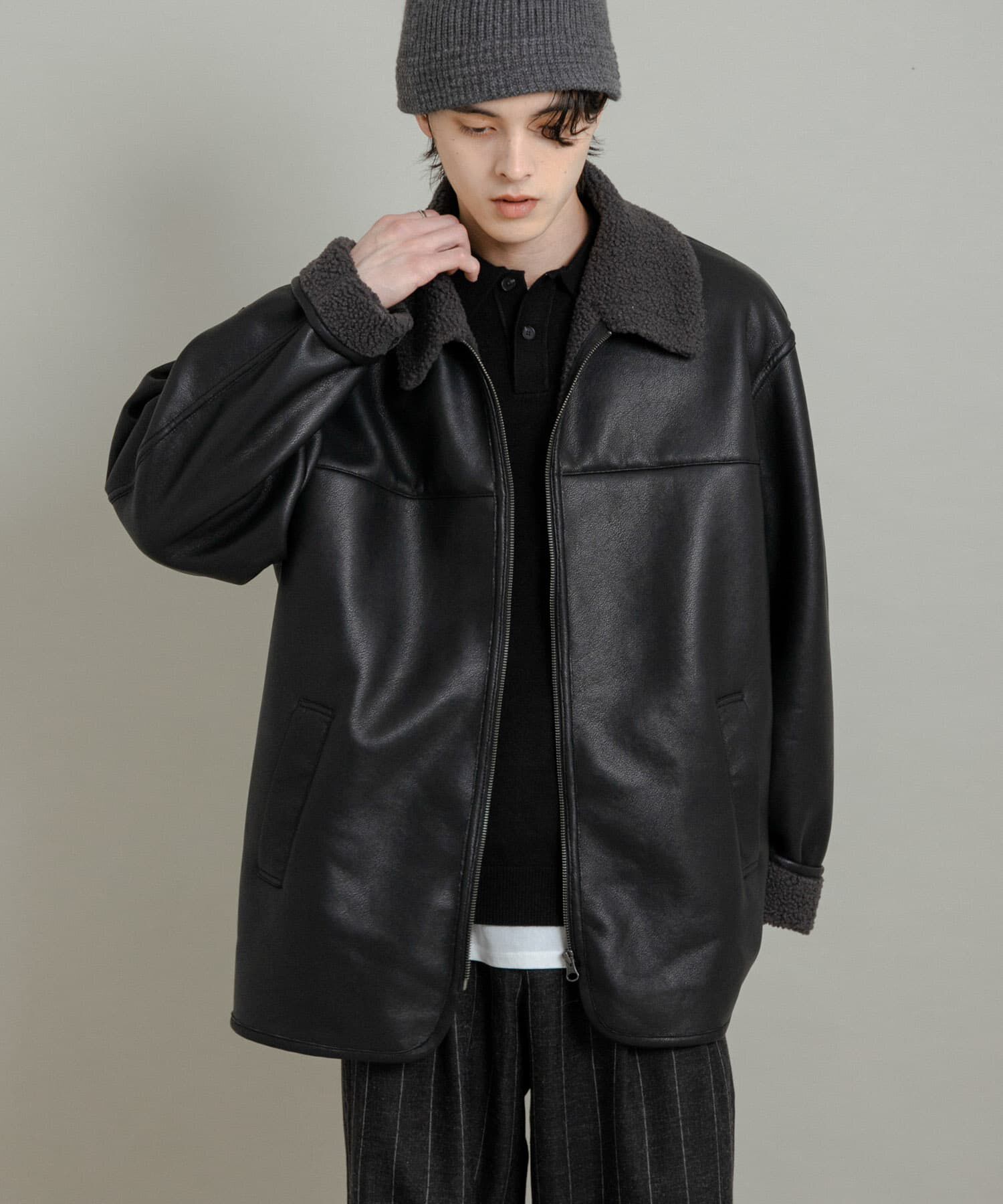 SENSE OF PLACE by URBAN RESEARCH「アソートボアブルゾン」|ブルゾン・スタジャン|