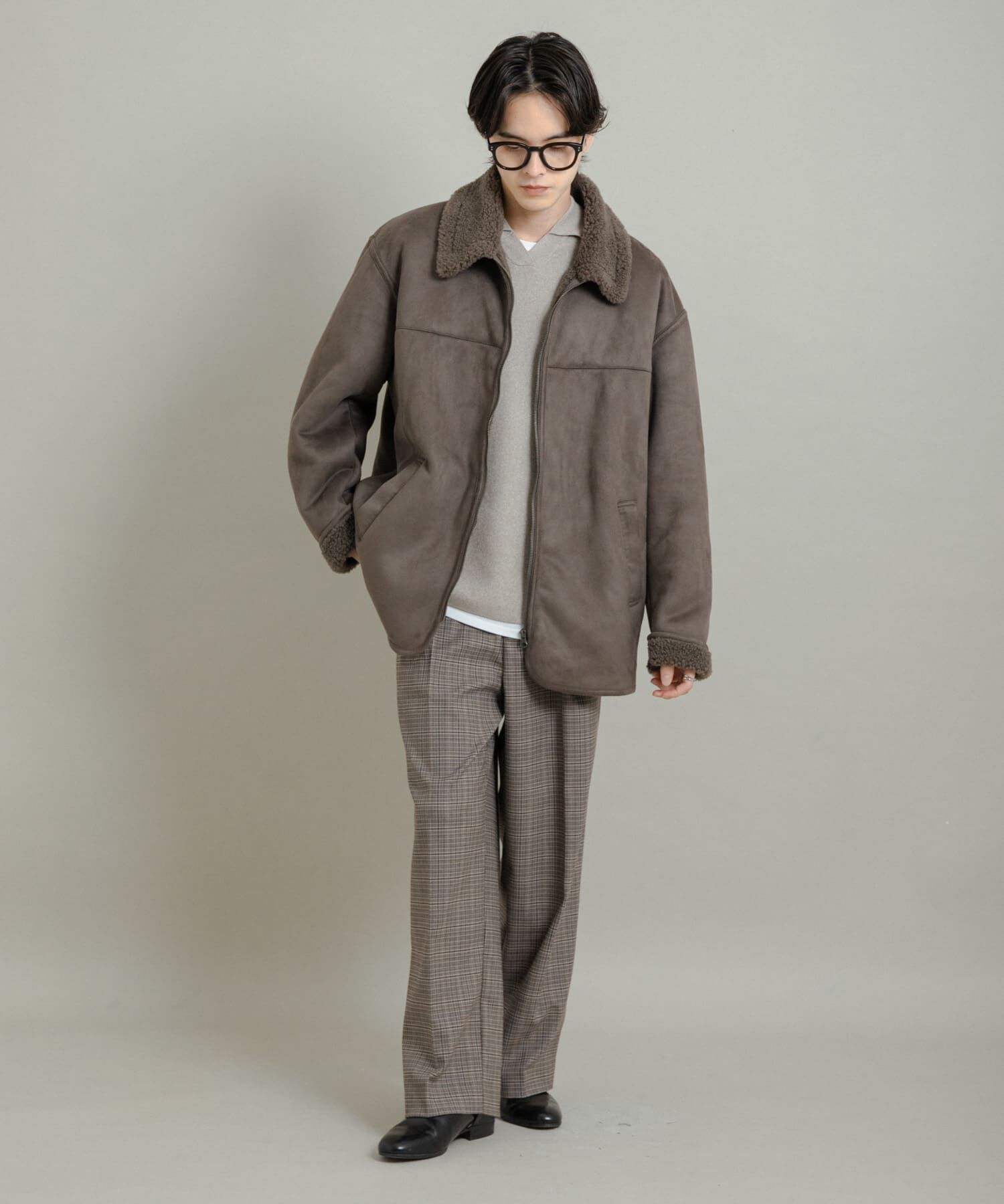 SENSE OF PLACE by URBAN RESEARCH「アソートボアブルゾン」|ブルゾン・スタジャン|