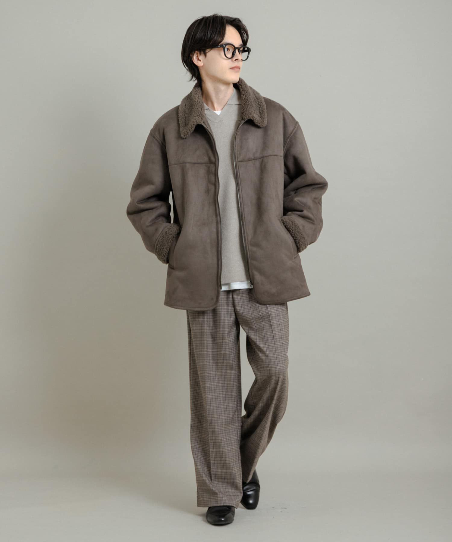 SENSE OF PLACE by URBAN RESEARCH「アソートボアブルゾン」|ブルゾン・スタジャン|