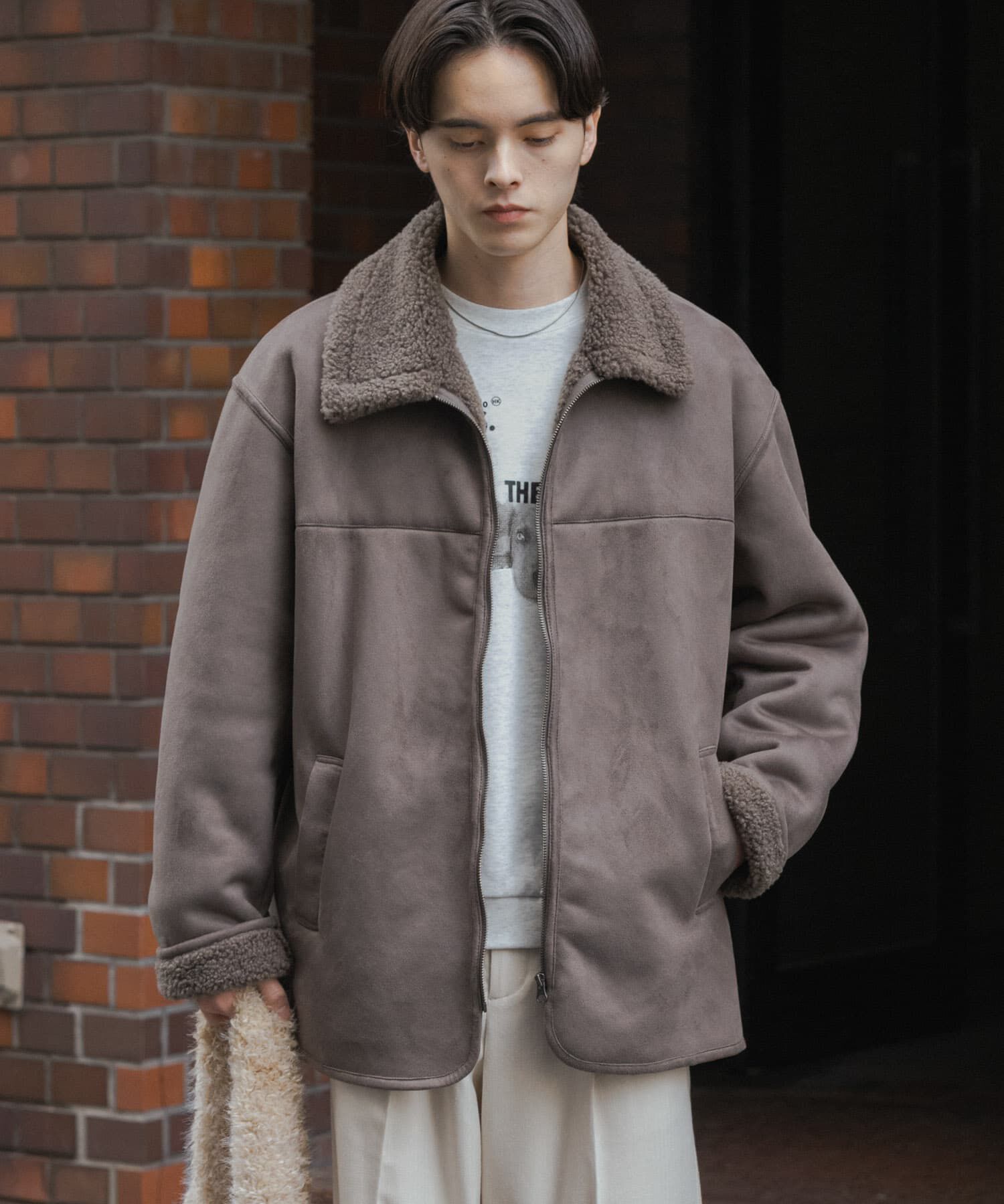 SENSE OF PLACE by URBAN RESEARCH「アソートボアブルゾン」|ブルゾン・スタジャン|