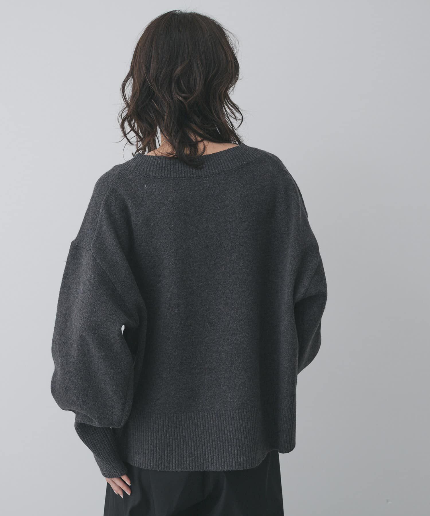 SENSE OF PLACE by URBAN RESEARCH「『洗濯可』サイドスリットVネックニット」|ニット・セーター|