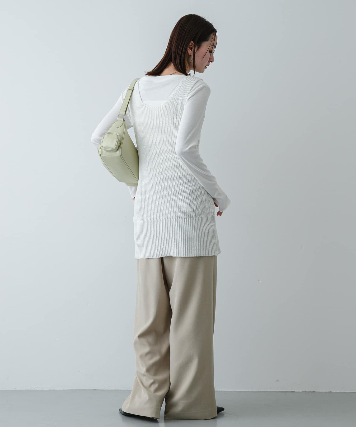 SENSE OF PLACE by URBAN RESEARCH「『洗濯可』ミドルゲージチュニックベスト」|ベスト・ジレ|