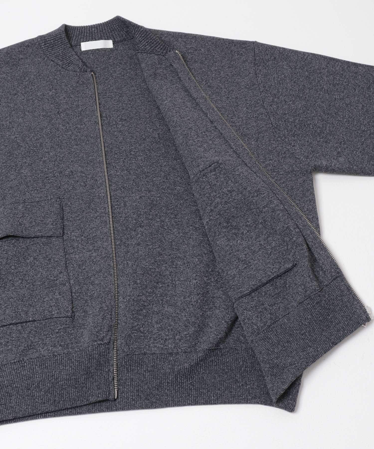 SENSE OF PLACE by URBAN RESEARCH「『洗濯可』ダブルポケットニットブルゾン」|ブルゾン・スタジャン|