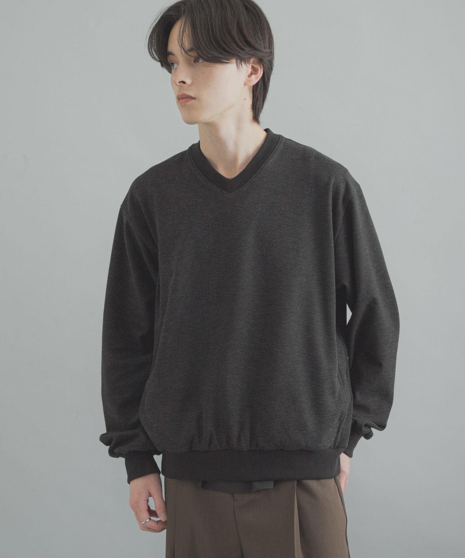 SENSE OF PLACE by URBAN RESEARCH「ライトカットメルトンVネックプルオーバー」|Tシャツ・カットソー|