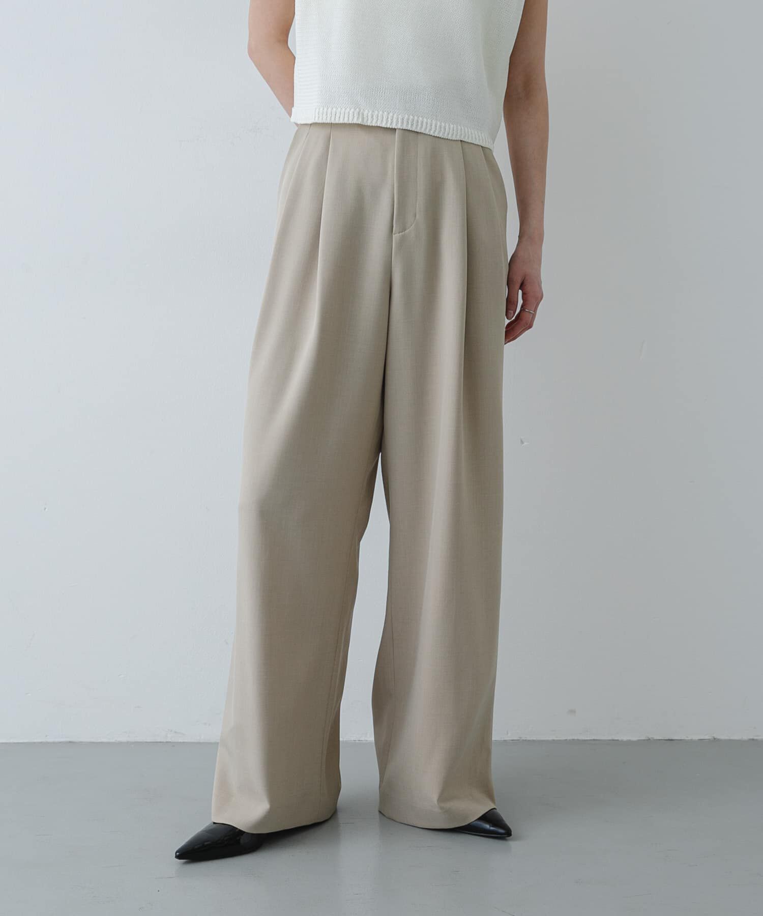 SENSE OF PLACE by URBAN RESEARCH「『イージーケア/速乾/UVカット/接触冷感』ツータックルーズスラックス」|その他|