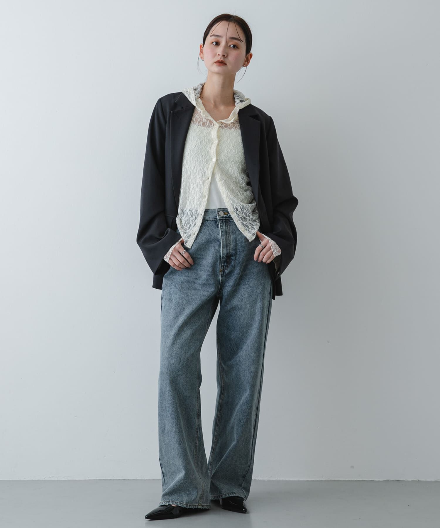 SENSE OF PLACE by URBAN RESEARCH「『洗濯可』フーディレースカットトップ」|その他|