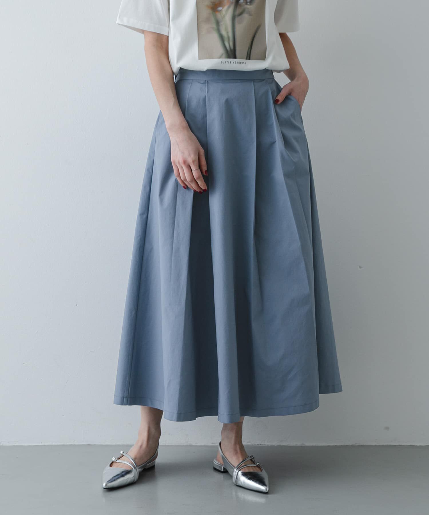 SENSE OF PLACE by URBAN RESEARCH「タックボリュームスカート」|スカート|