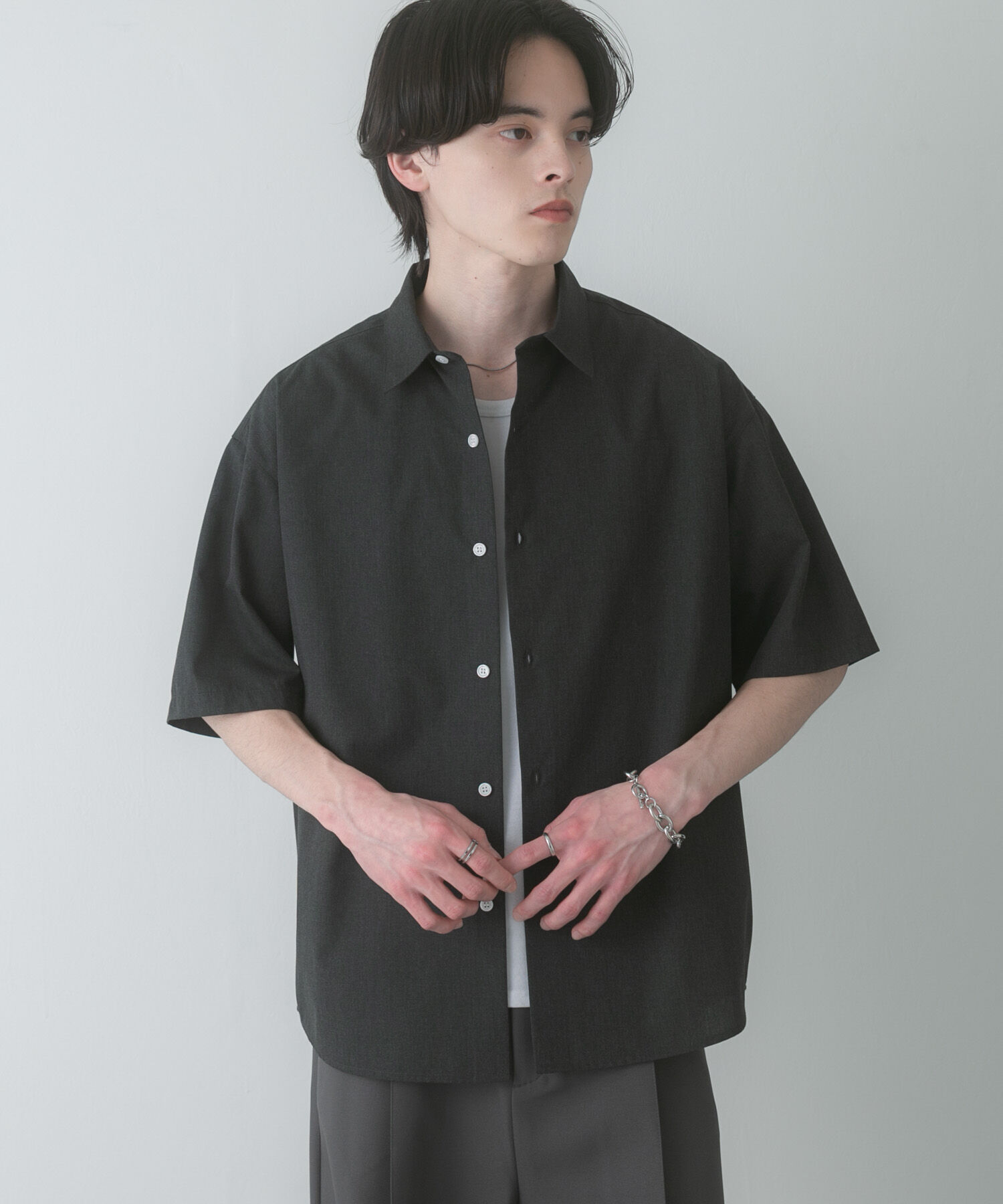 SENSE OF PLACE by URBAN RESEARCH「『ｲｰｼﾞｰｹｱ/速乾/接触冷感』ｺﾝﾌｫｰﾄﾚｷﾞｭﾗｰｶﾗｰｼｮ  」|シャツ・ブラウス|