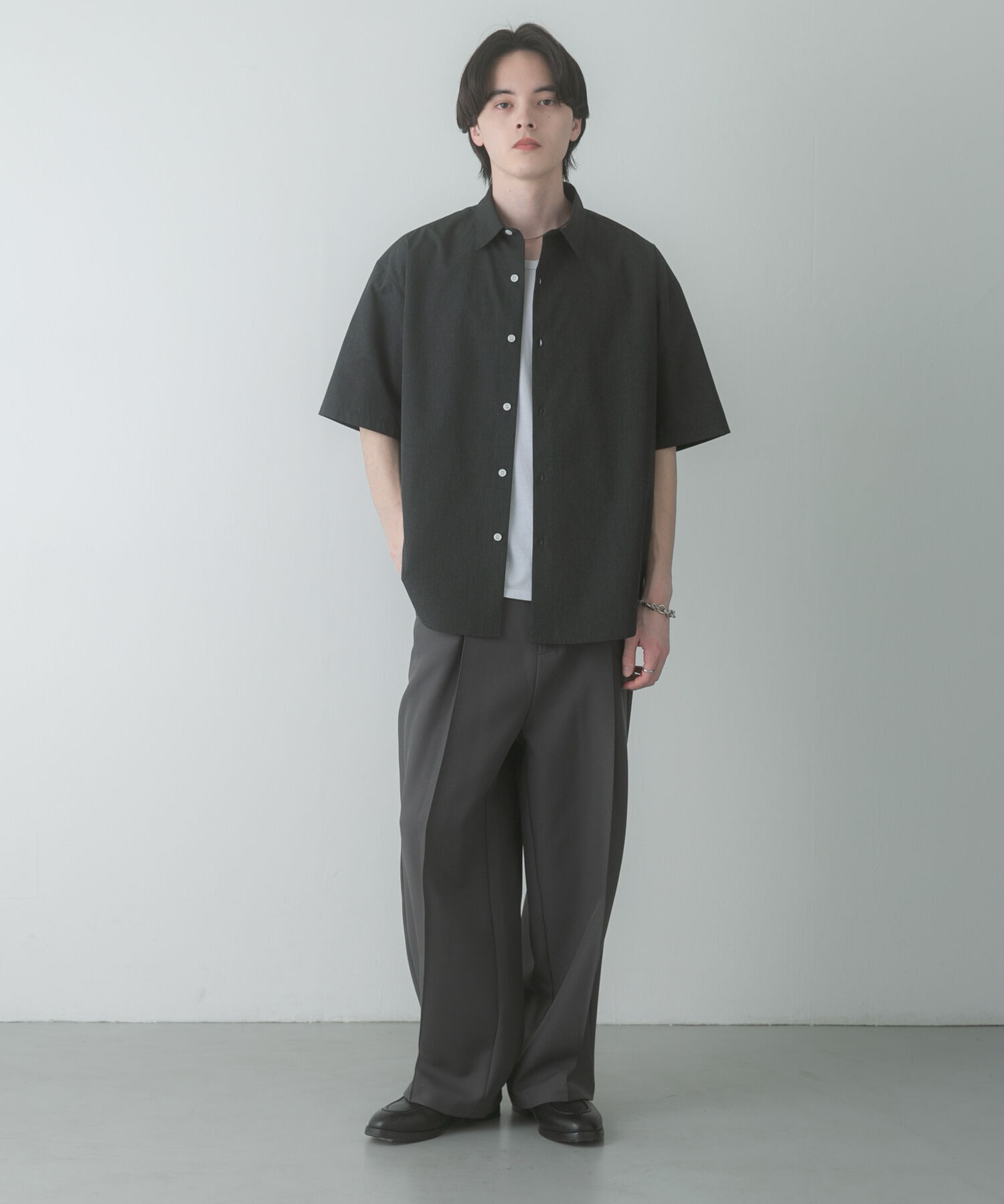 SENSE OF PLACE by URBAN RESEARCH「『ｲｰｼﾞｰｹｱ/速乾/接触冷感』ｺﾝﾌｫｰﾄﾚｷﾞｭﾗｰｶﾗｰｼｮ  」|シャツ・ブラウス|