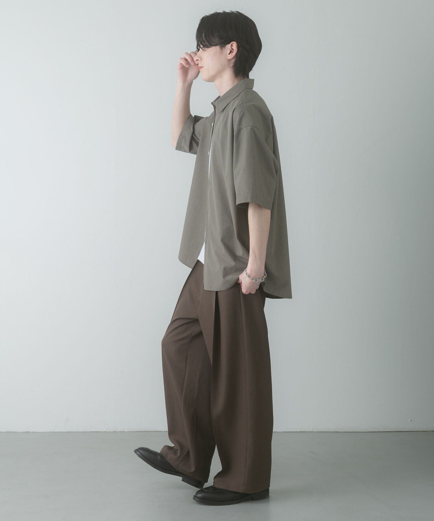 SENSE OF PLACE by URBAN RESEARCH「『ｲｰｼﾞｰｹｱ/速乾/接触冷感』ｺﾝﾌｫｰﾄﾚｷﾞｭﾗｰｶﾗｰｼｮ  」|シャツ・ブラウス|