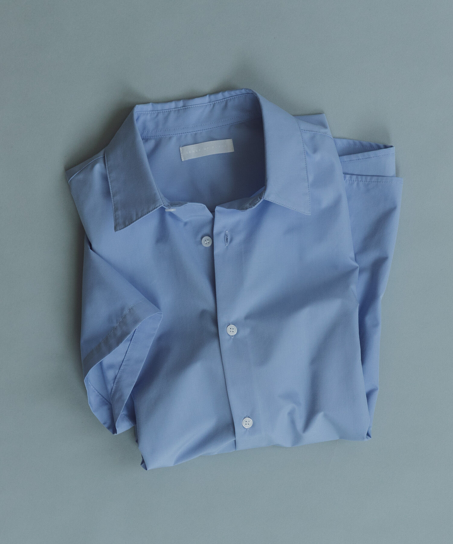 SENSE OF PLACE by URBAN RESEARCH「『ｲｰｼﾞｰｹｱ/速乾/接触冷感』ｺﾝﾌｫｰﾄﾚｷﾞｭﾗｰｶﾗｰｼｮ  」|シャツ・ブラウス|ライトブルー