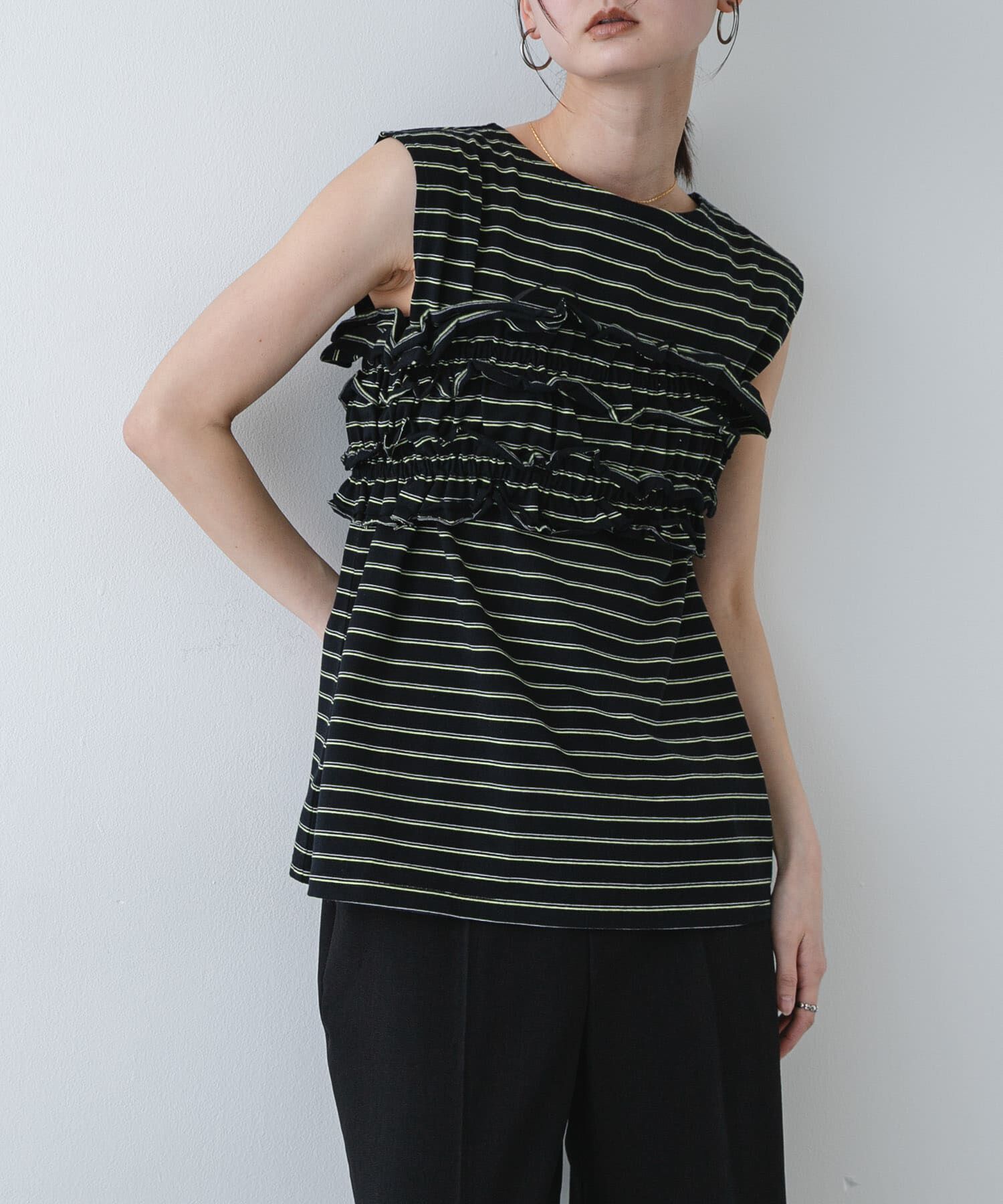 SENSE OF PLACE by URBAN RESEARCH「ボーダーカットビスチェセット」|Tシャツ・カットソー|